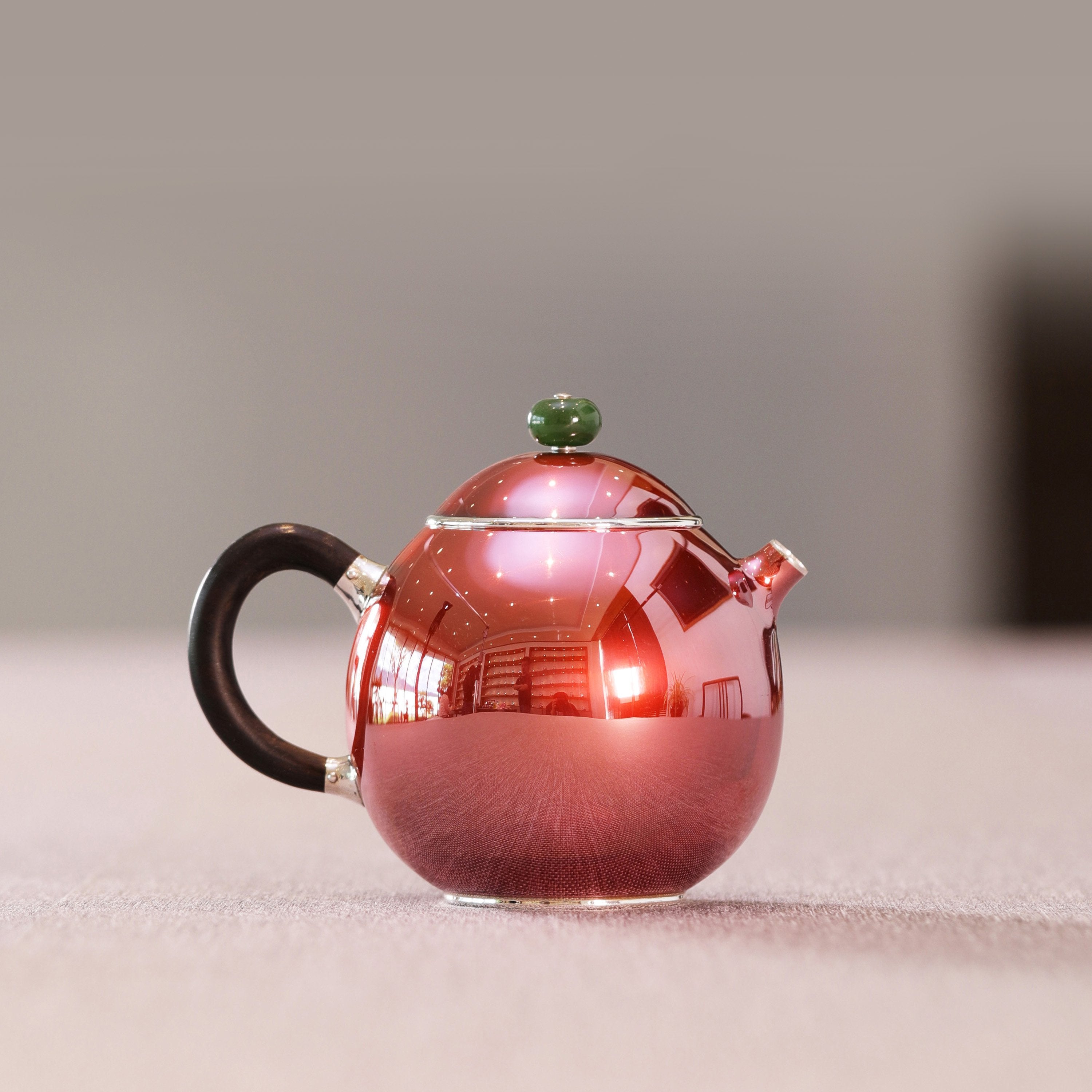 铜包银龙蛋泡壶