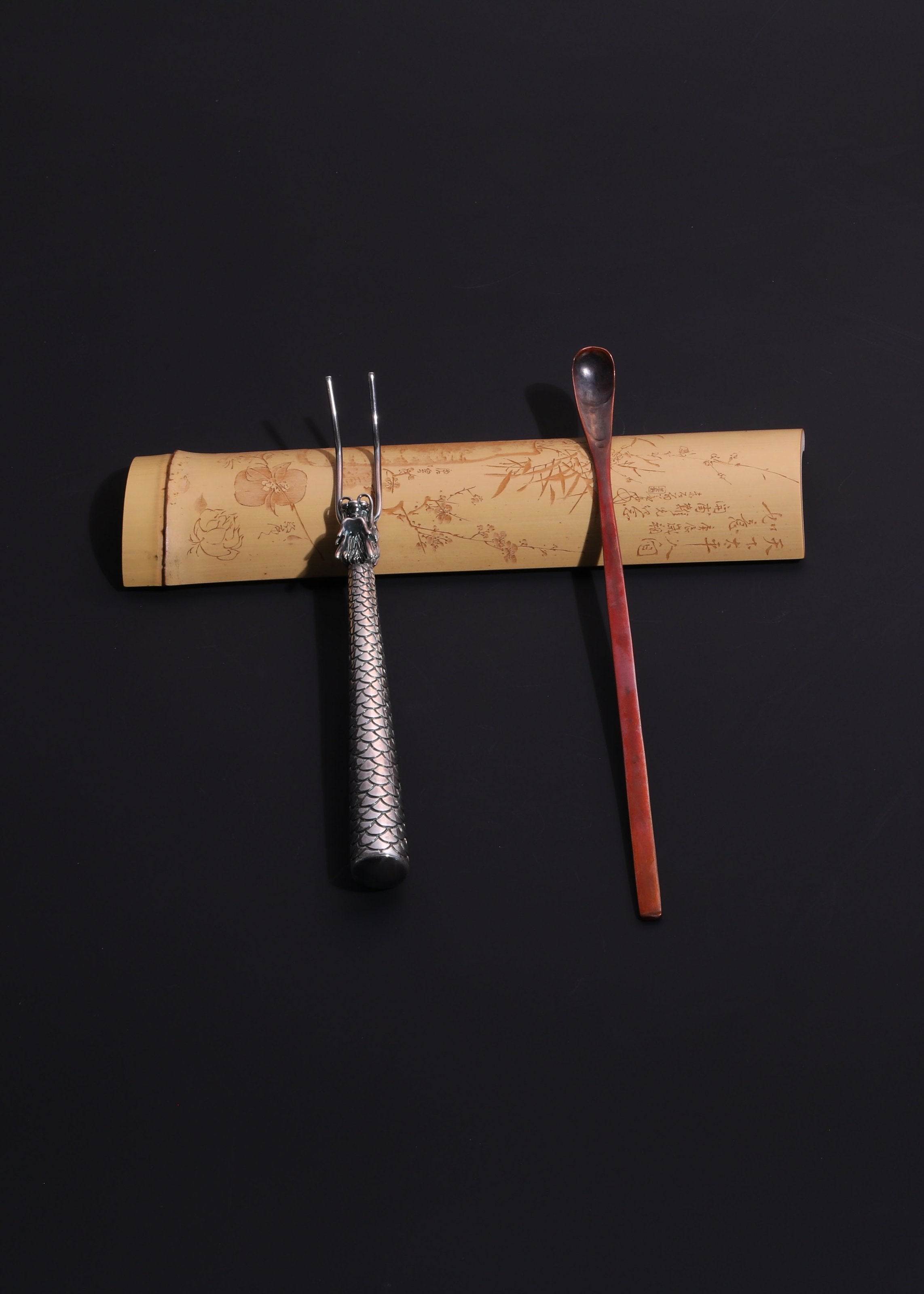 铜艺茶拨|苍龙茶挑