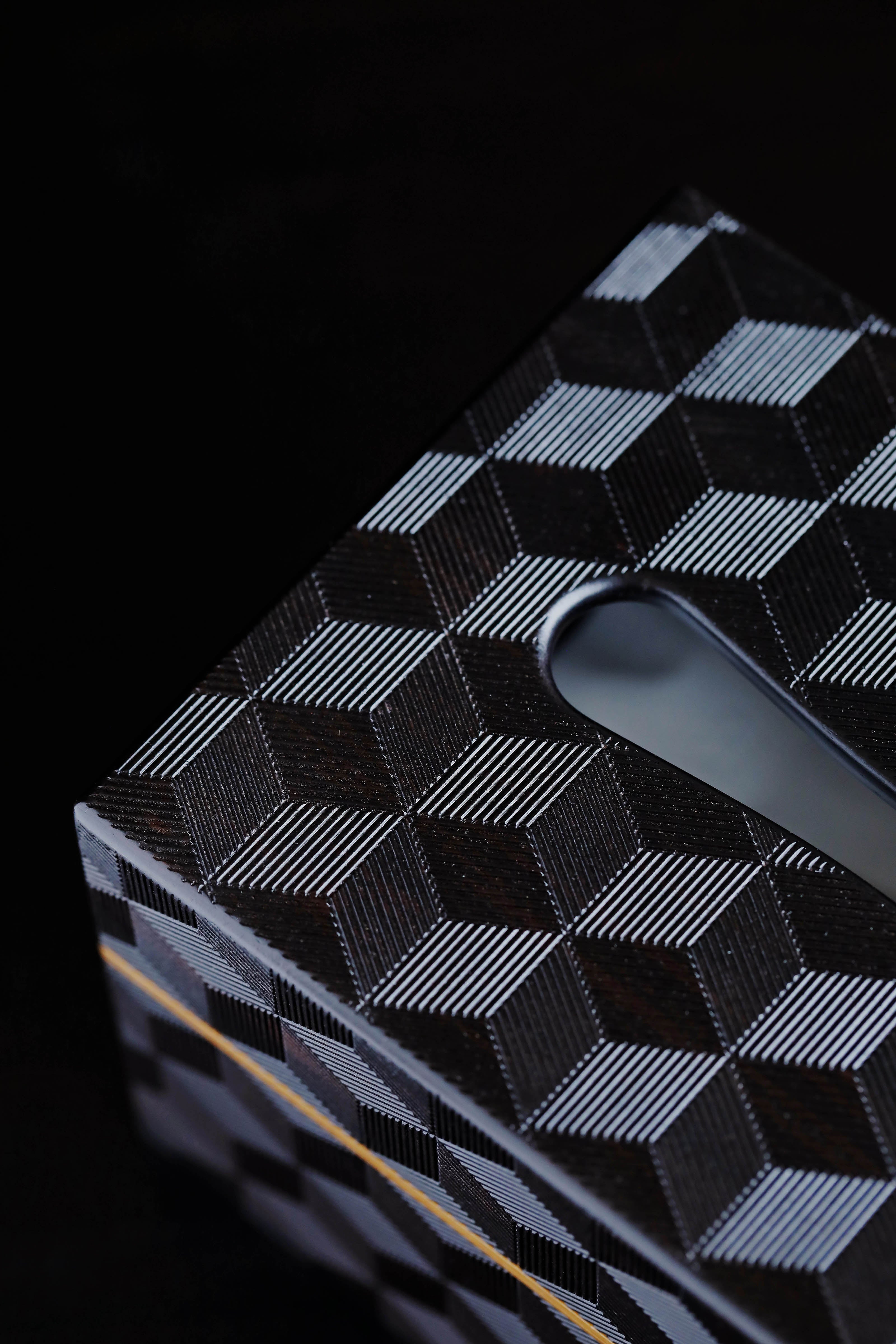 梅花纹/万字纹/雪花纹紫光檀纸巾盒