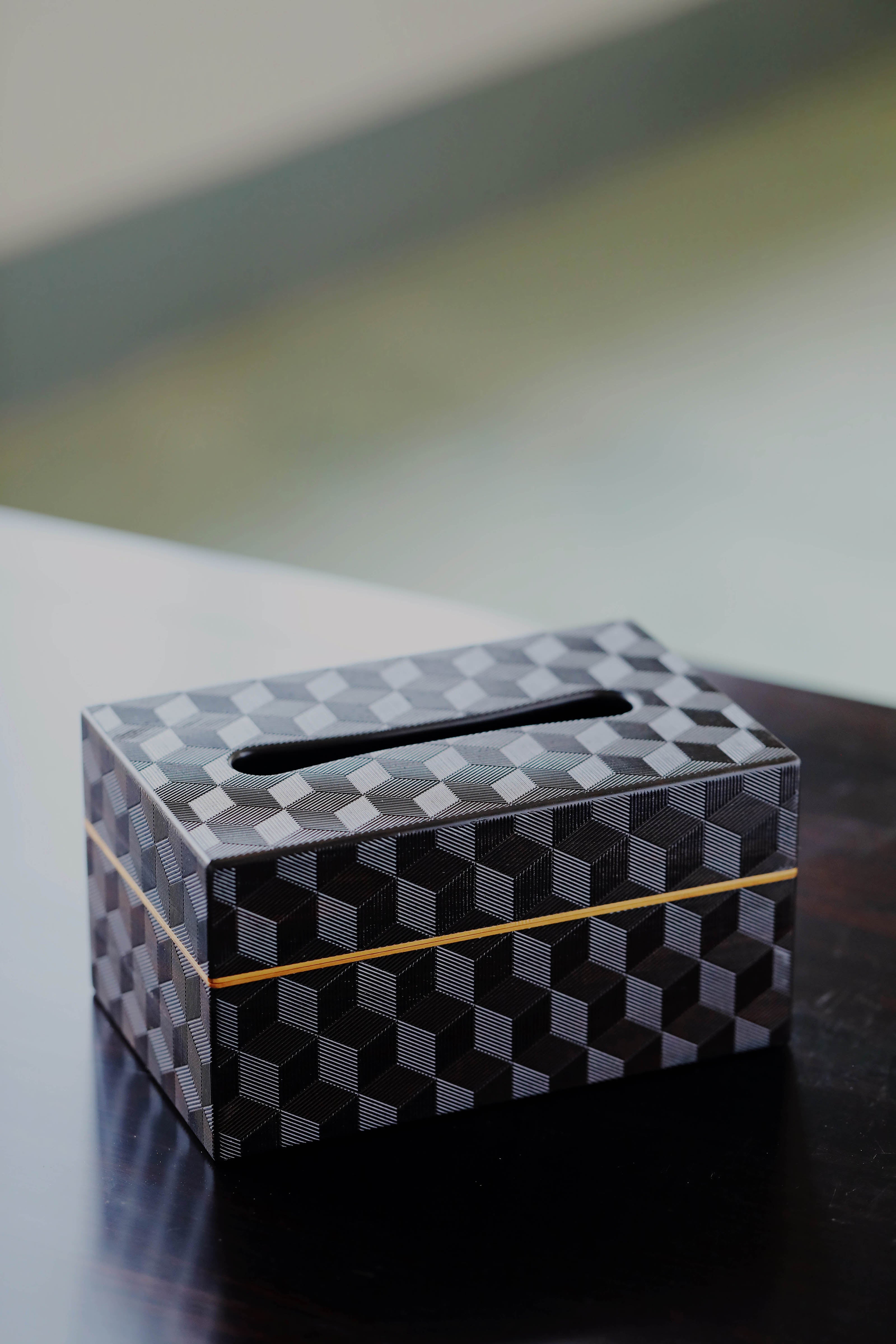 梅花纹/万字纹/雪花纹紫光檀纸巾盒