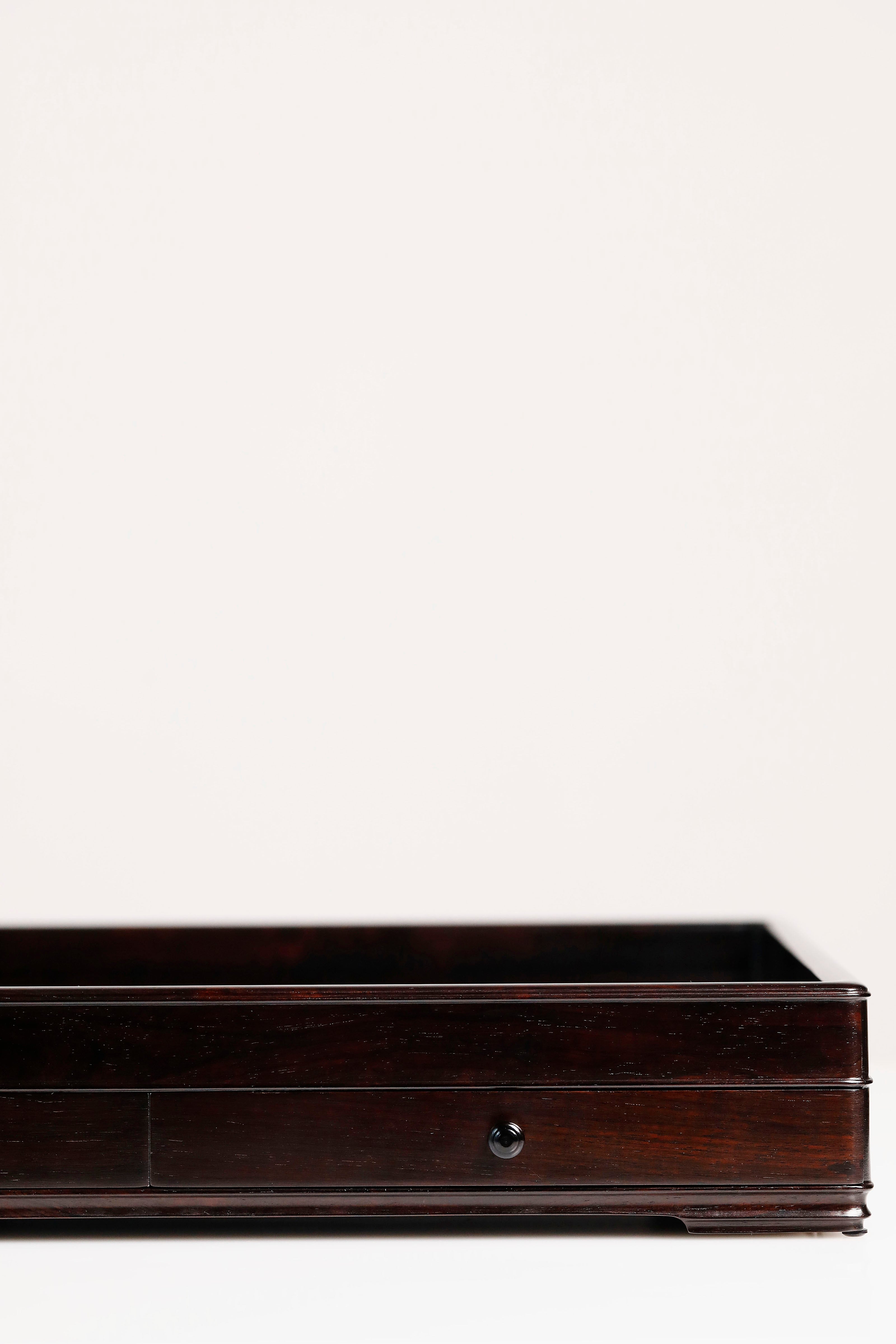 小葉紫檀嵌癭木素面文盤,紫光檀文盤