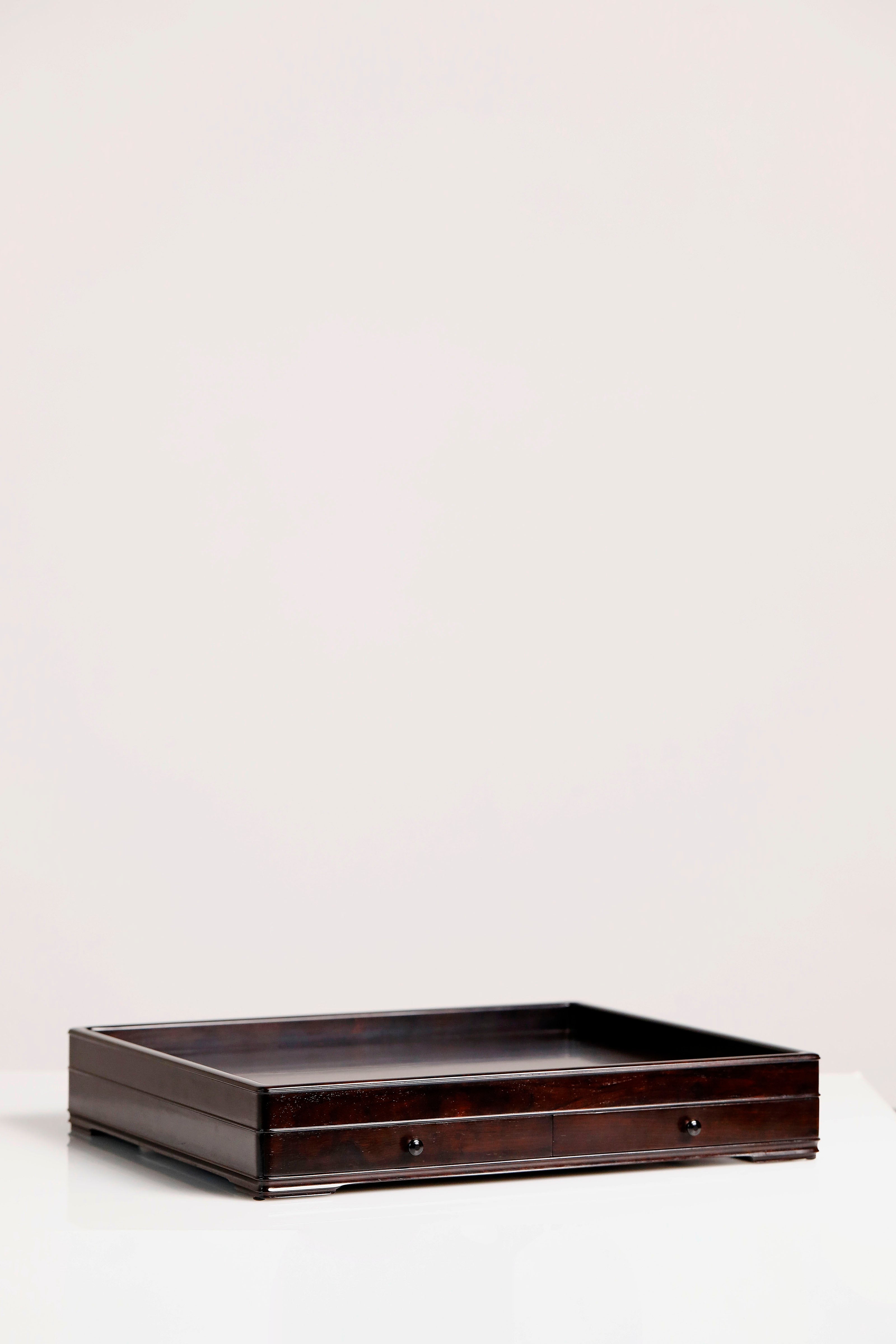 小葉紫檀嵌癭木素面文盤,紫光檀文盤