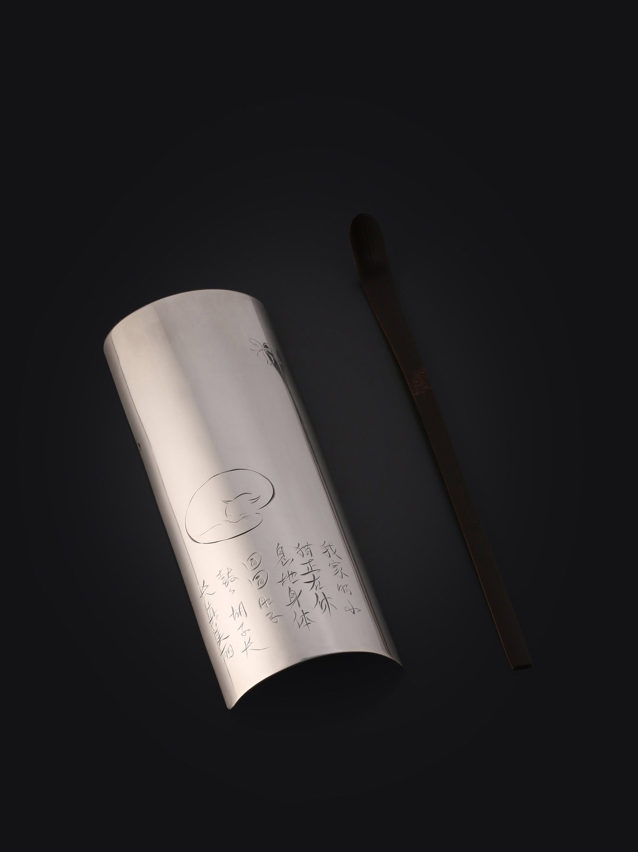 我家小猫纯银茶则