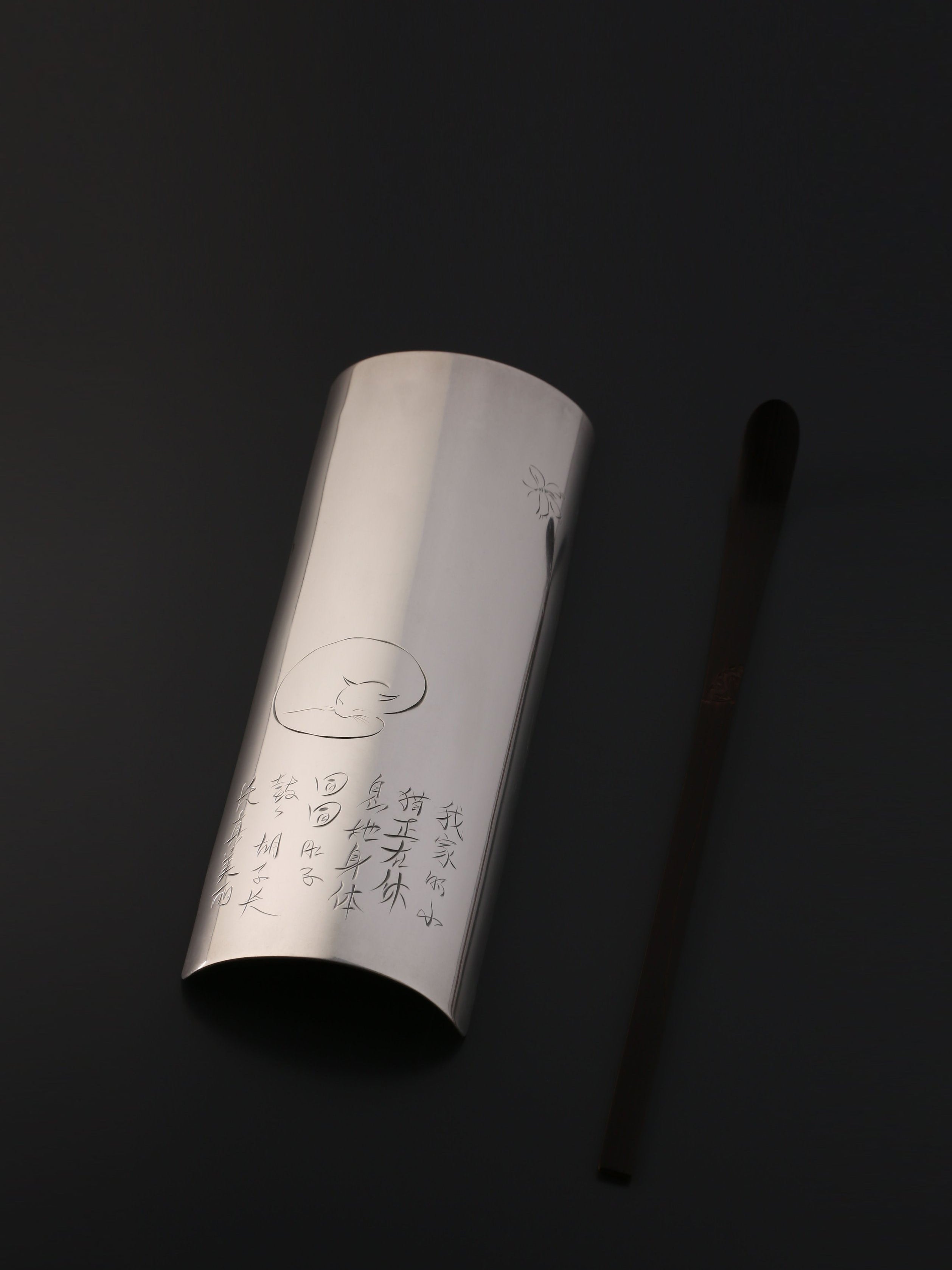 我家小猫纯银茶则