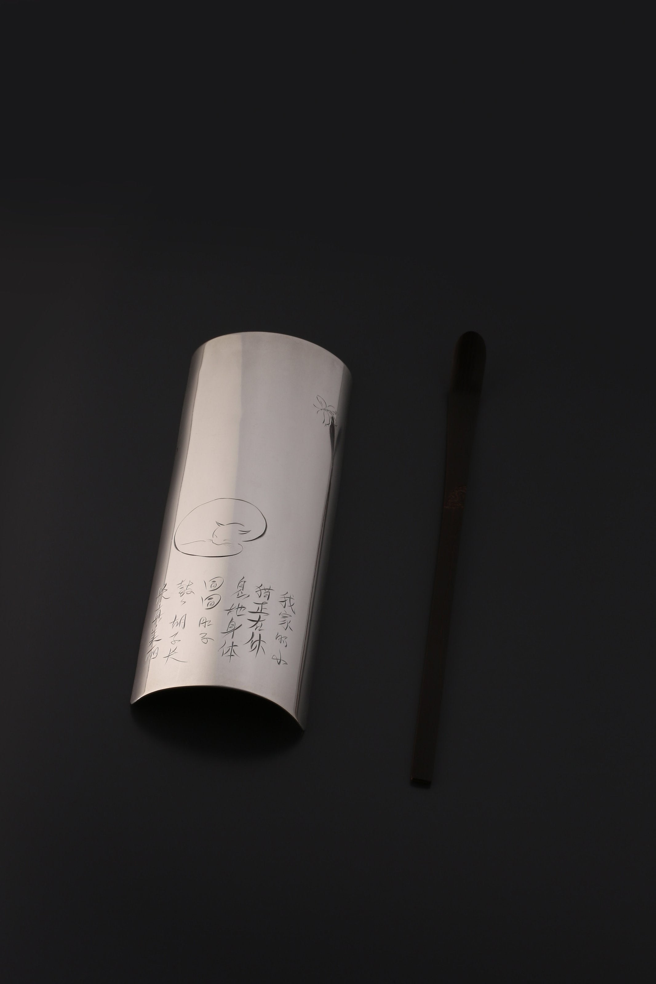 我家小猫纯银茶则