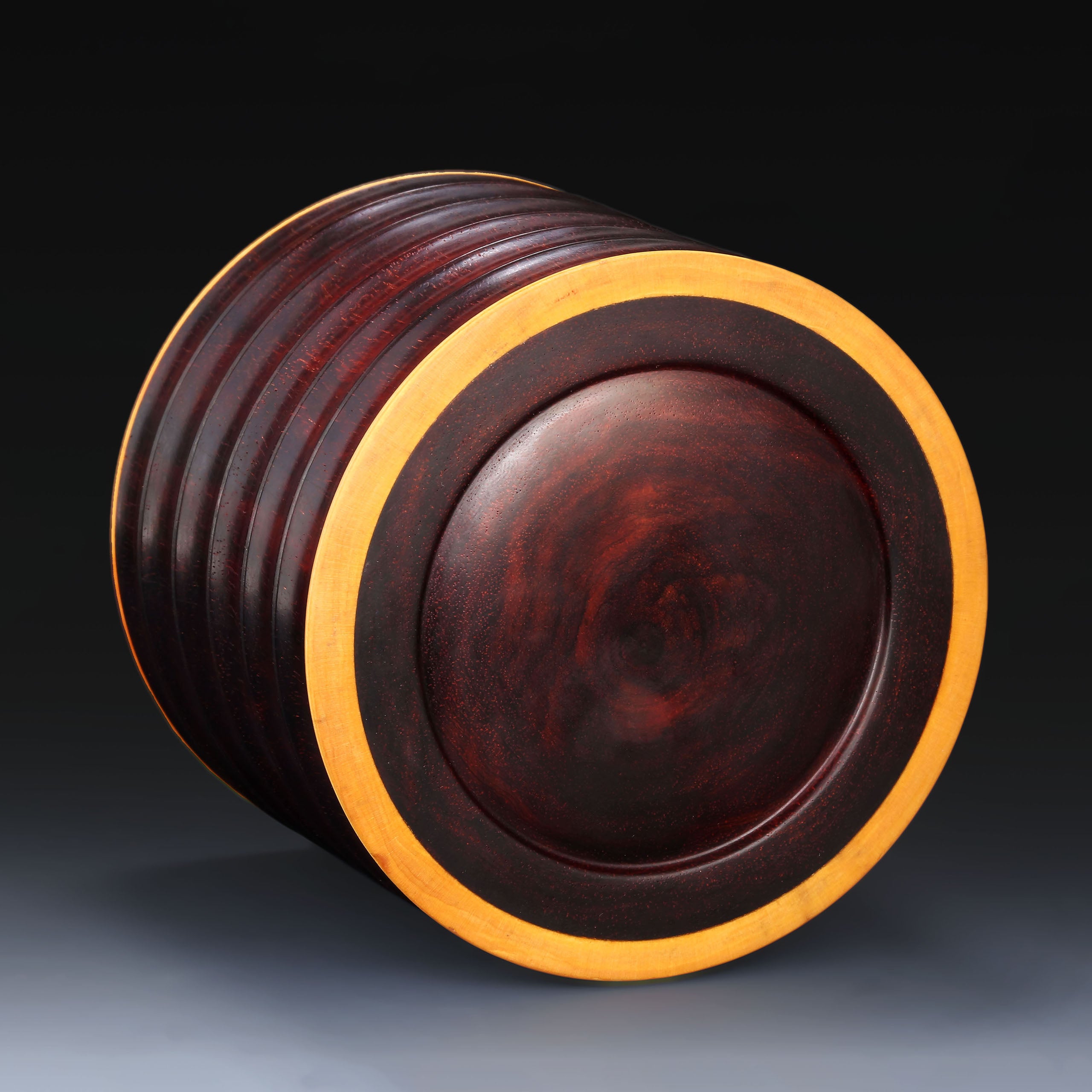 小叶紫檀/黄杨竹节 茶叶罐