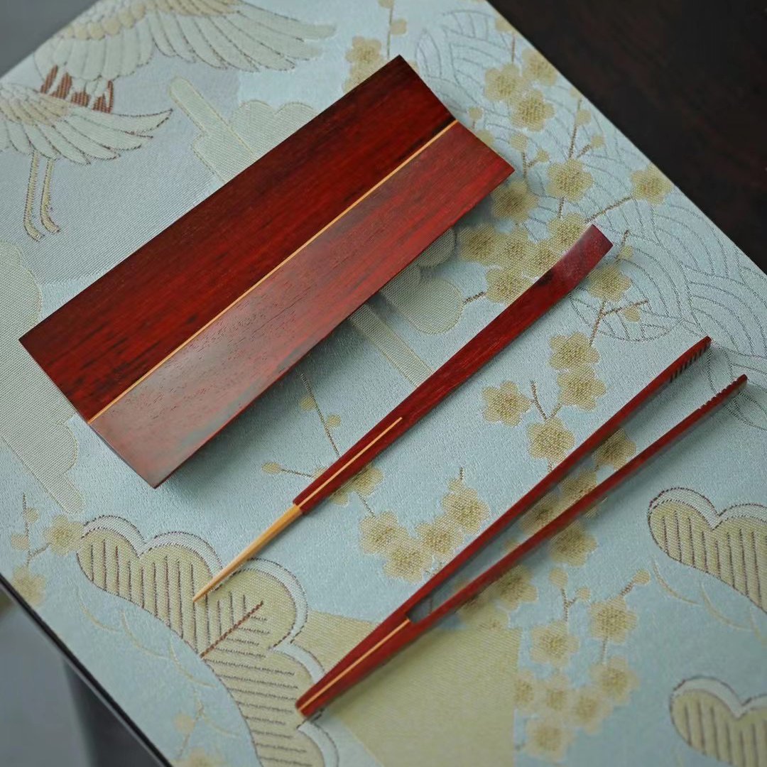 印度小叶紫檀司茶三件