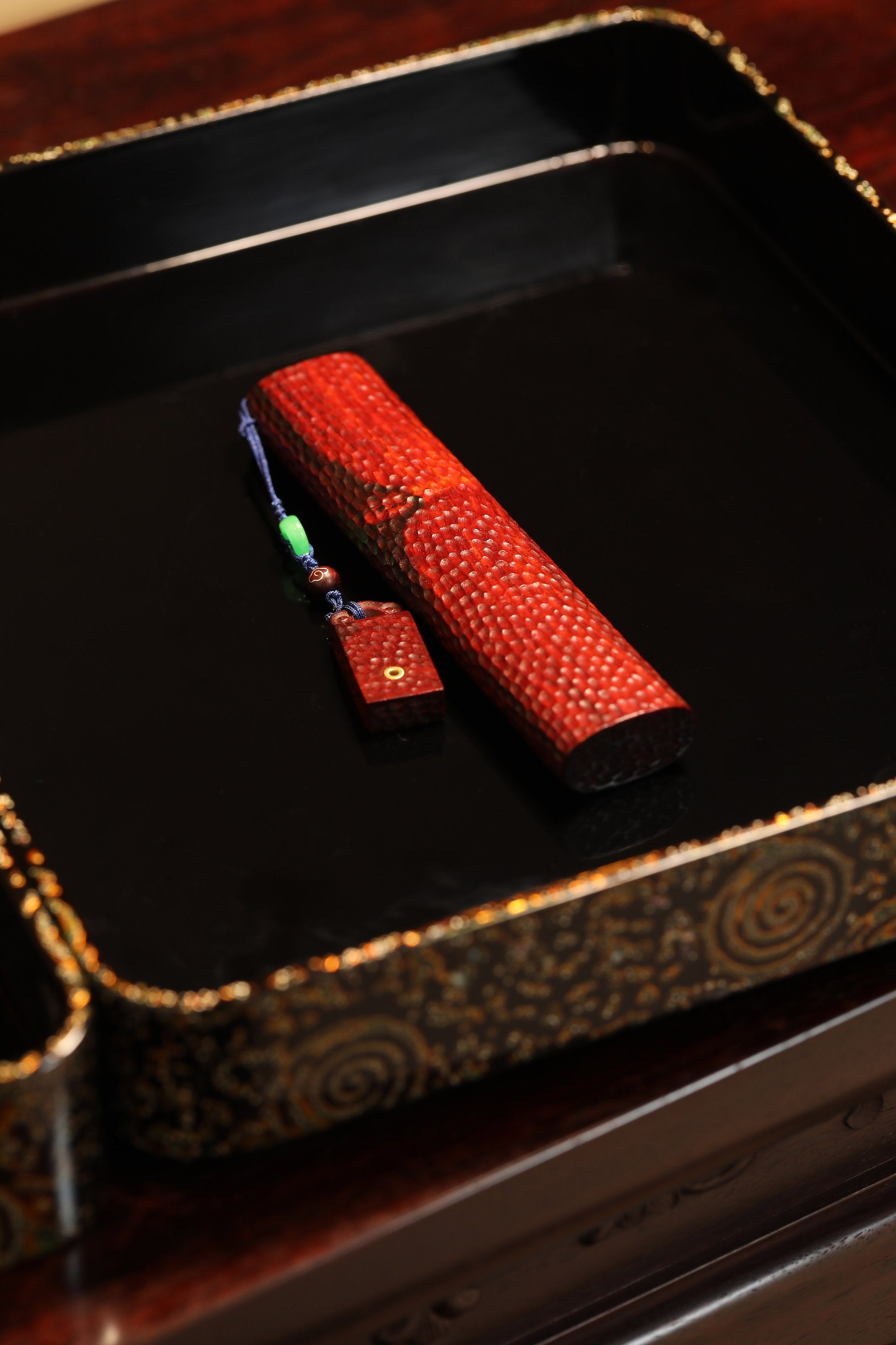 小叶紫檀香筒香插