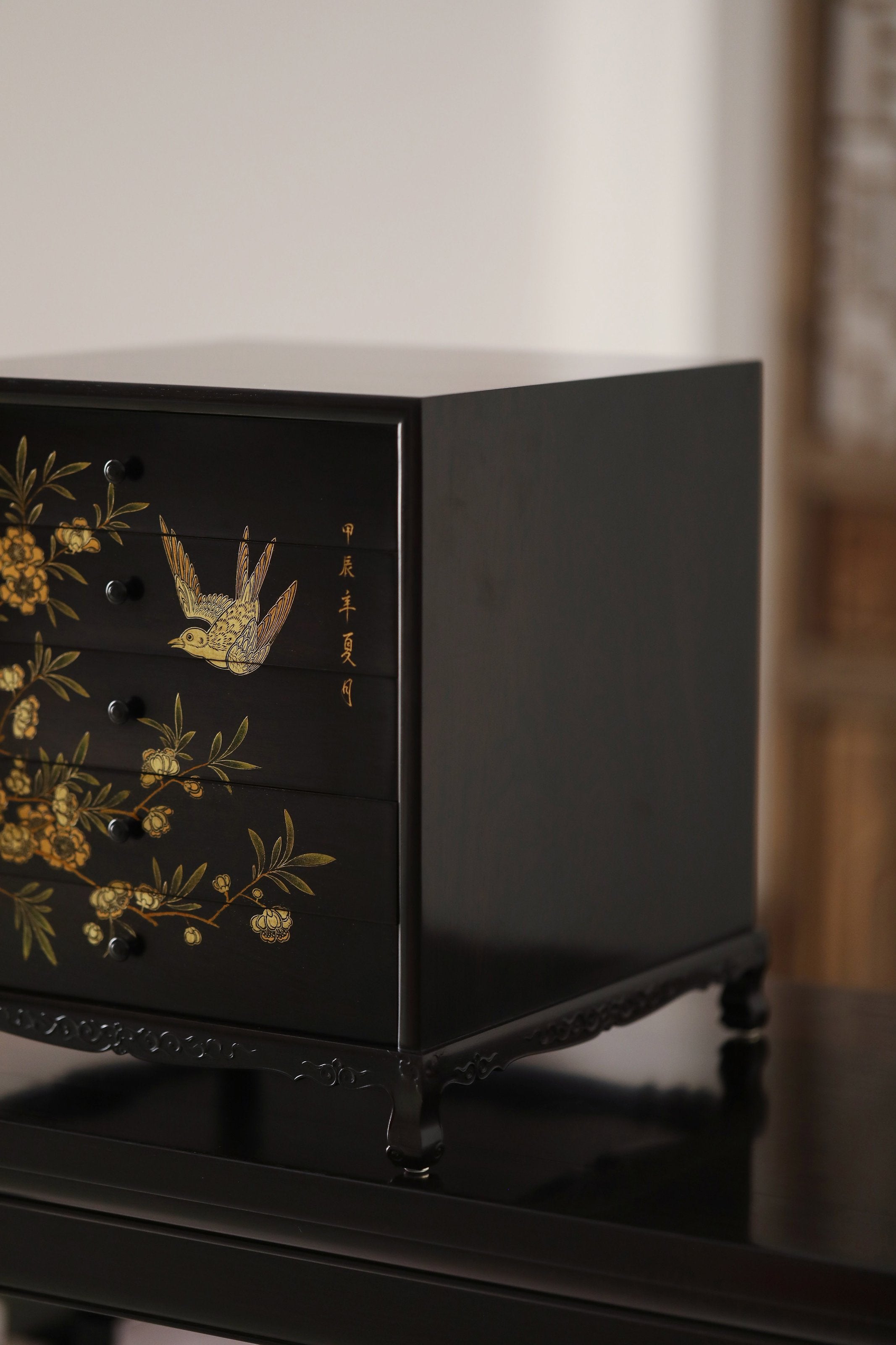 堆金喜上眉梢/富贵吉祥案上五斗茶边柜