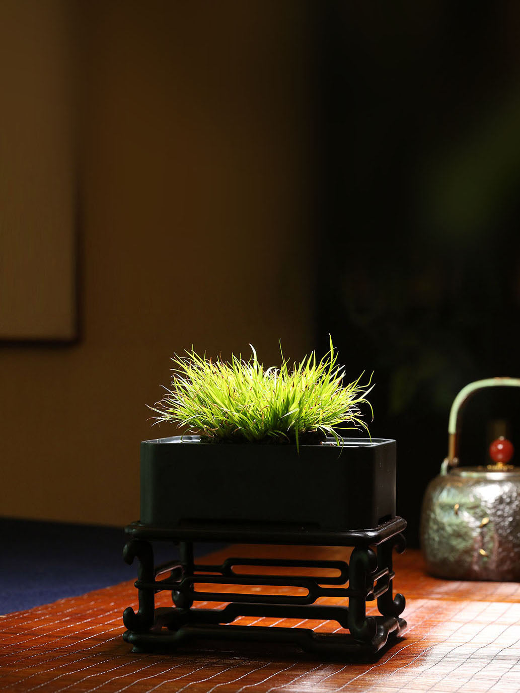 大雅堂砚石菖蒲盆