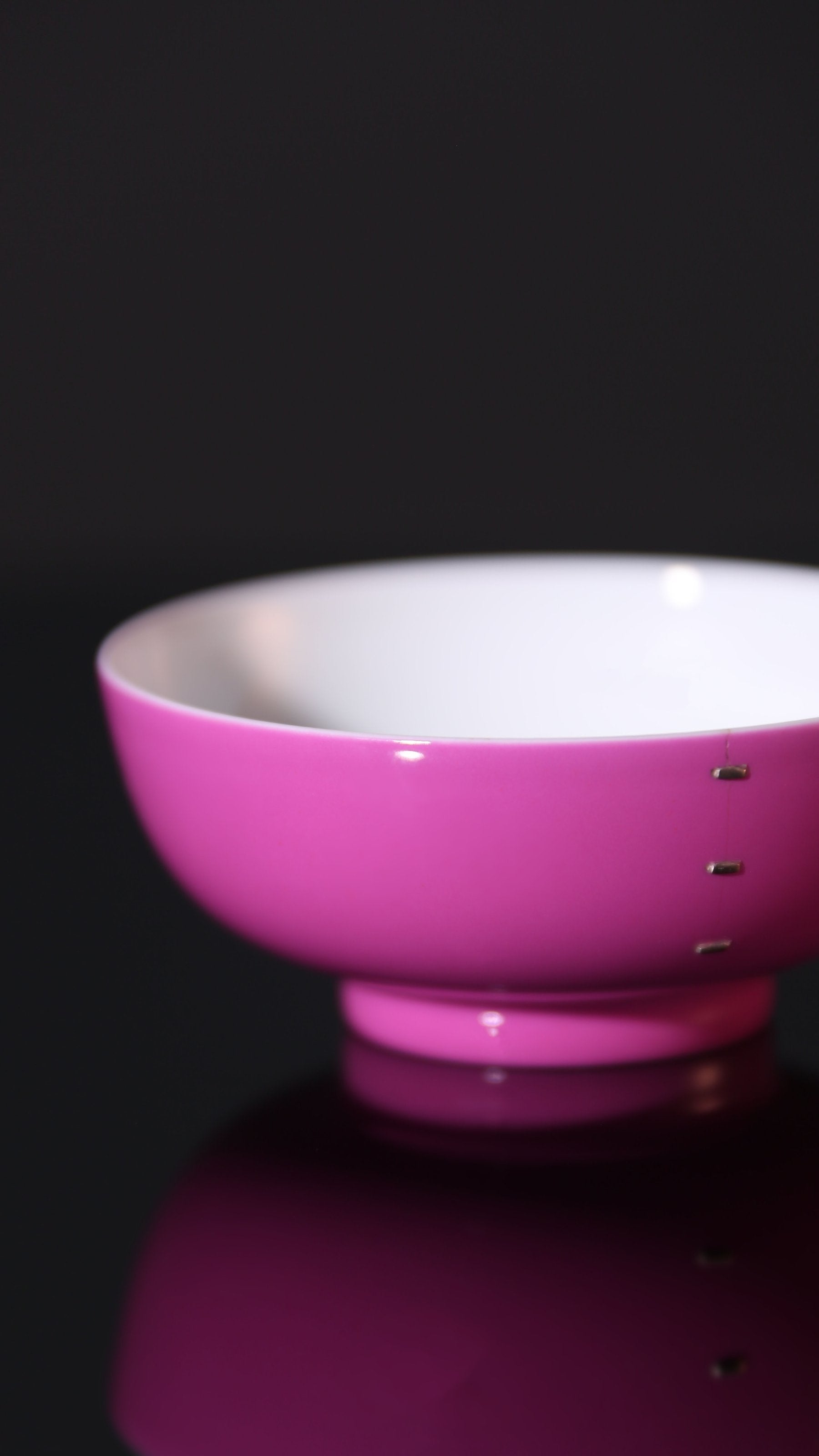 Carmine Red Glaze Palace Bowl