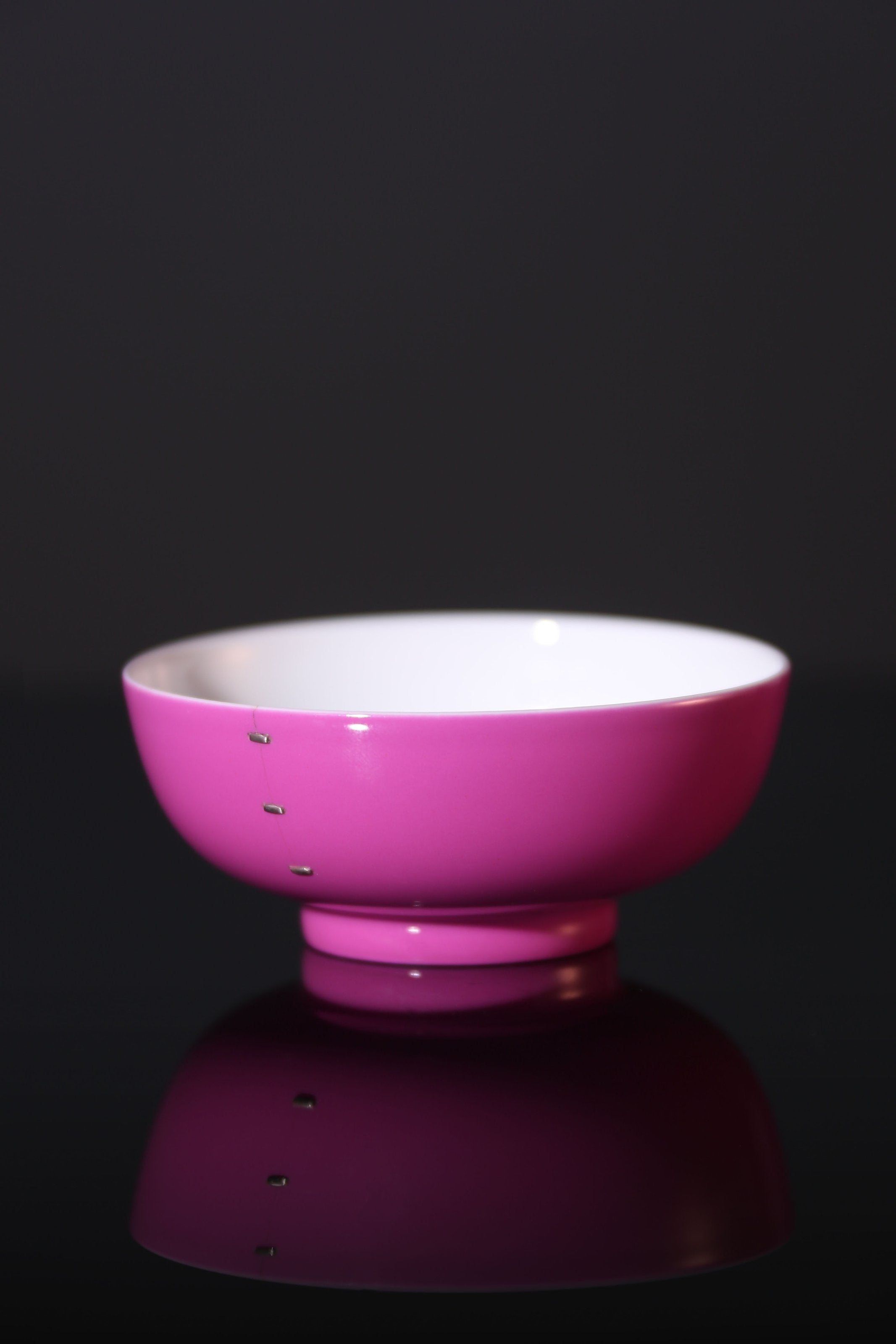 Carmine Red Glaze Palace Bowl