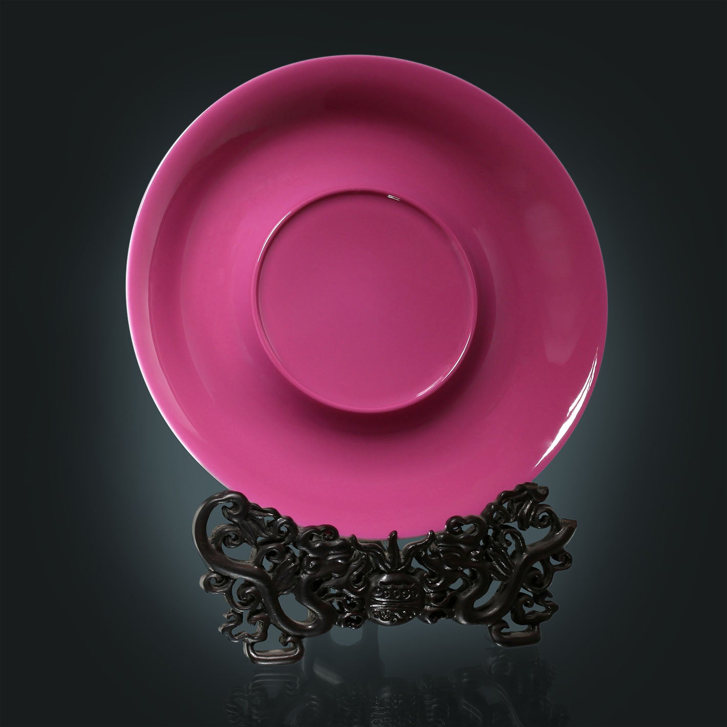 Light Carmine red Glaze Teapot Stand