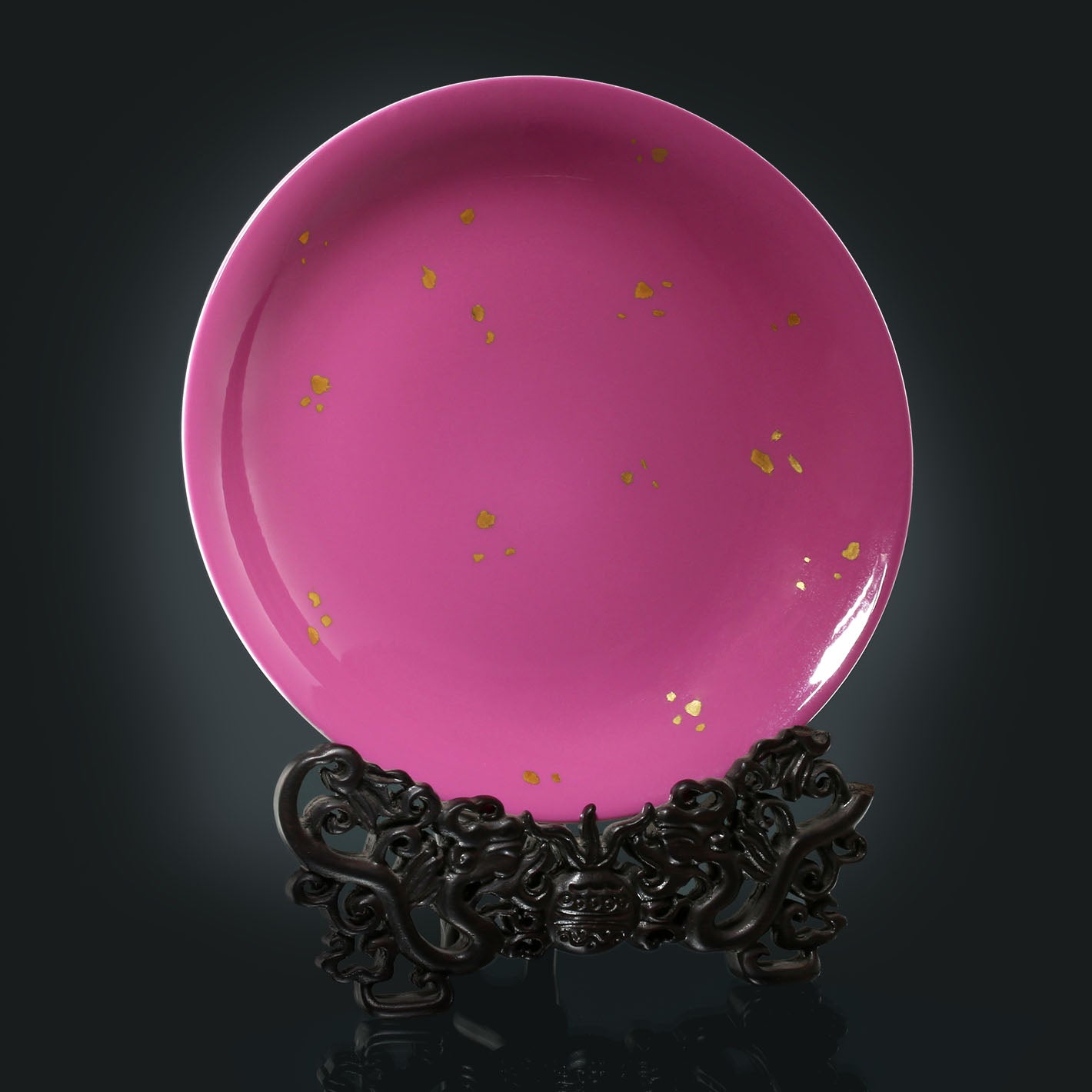 Light Carmine red Glaze Teapot Stand