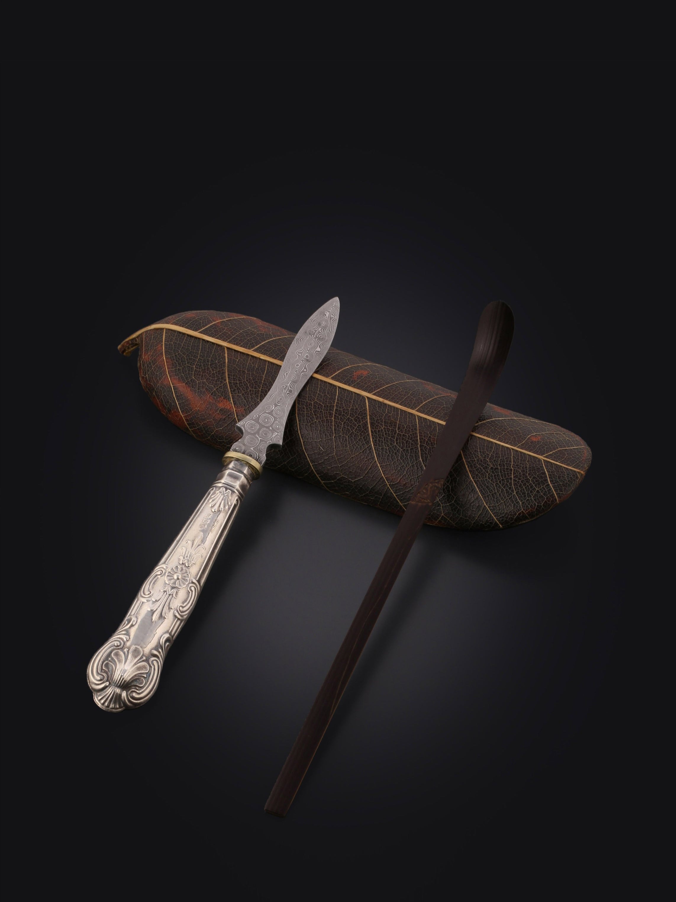 英国19世纪银茶刀