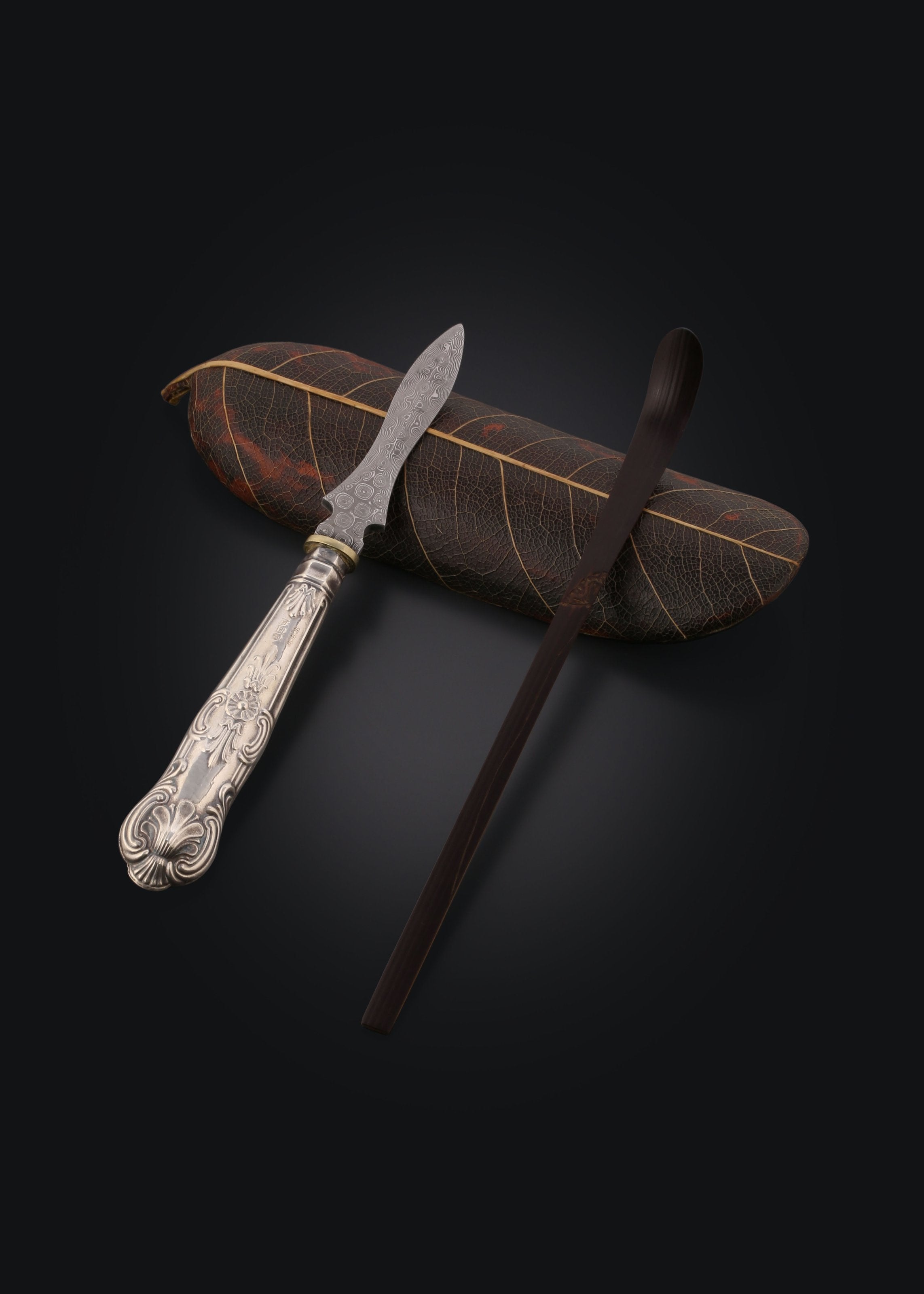 英国19世纪银茶刀