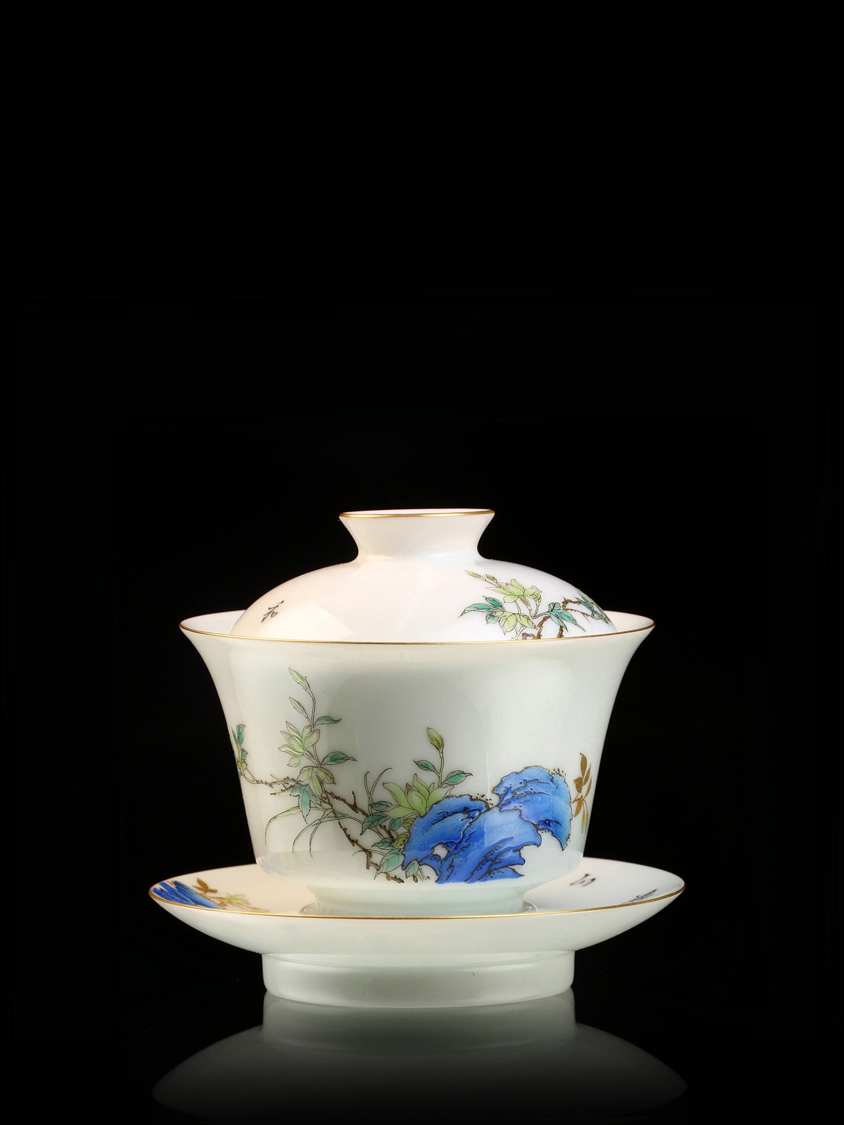 玉兰花盖碗/茗杯