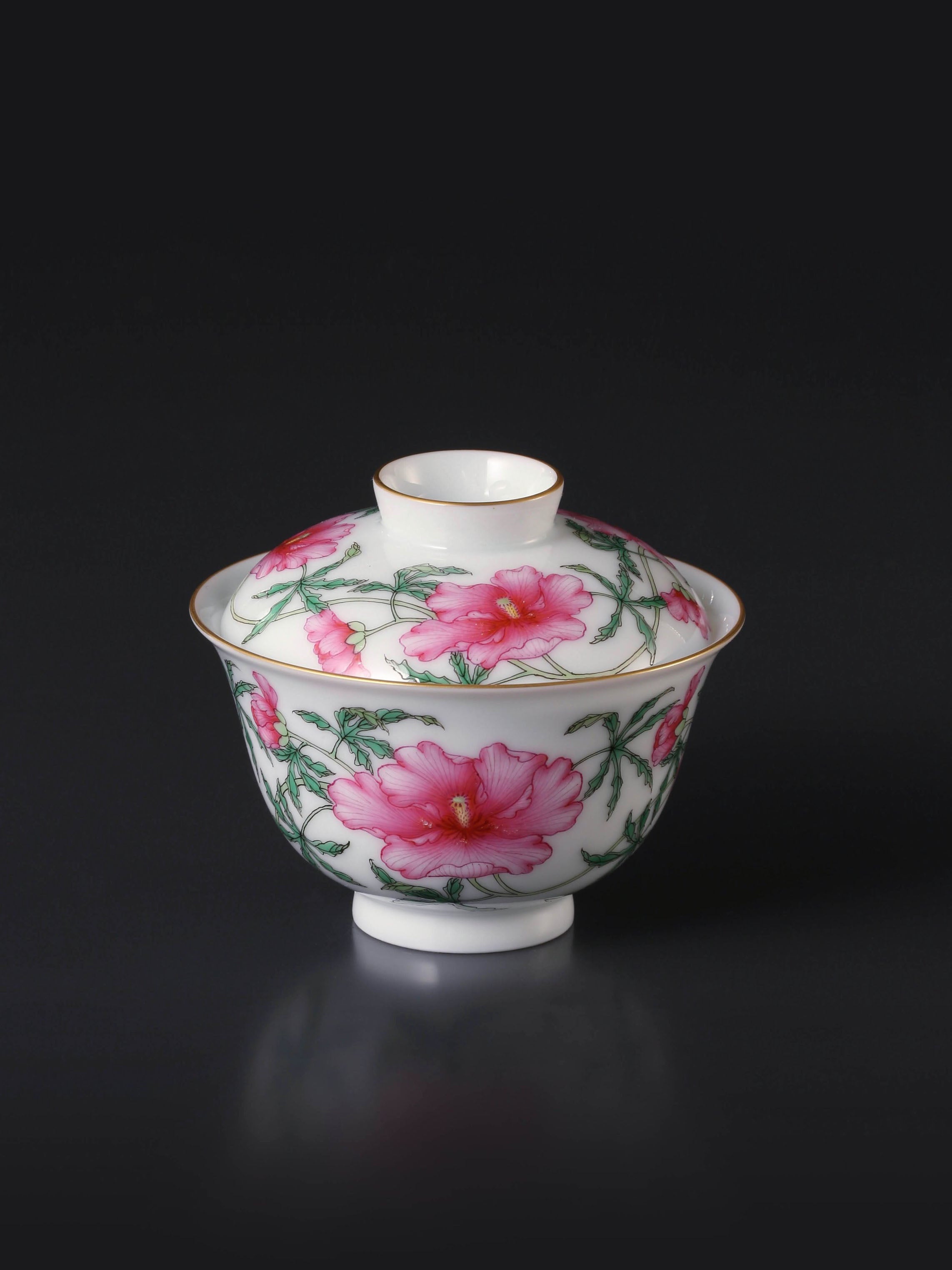 Rose of Sharon Gaiwan(lidded bowl)