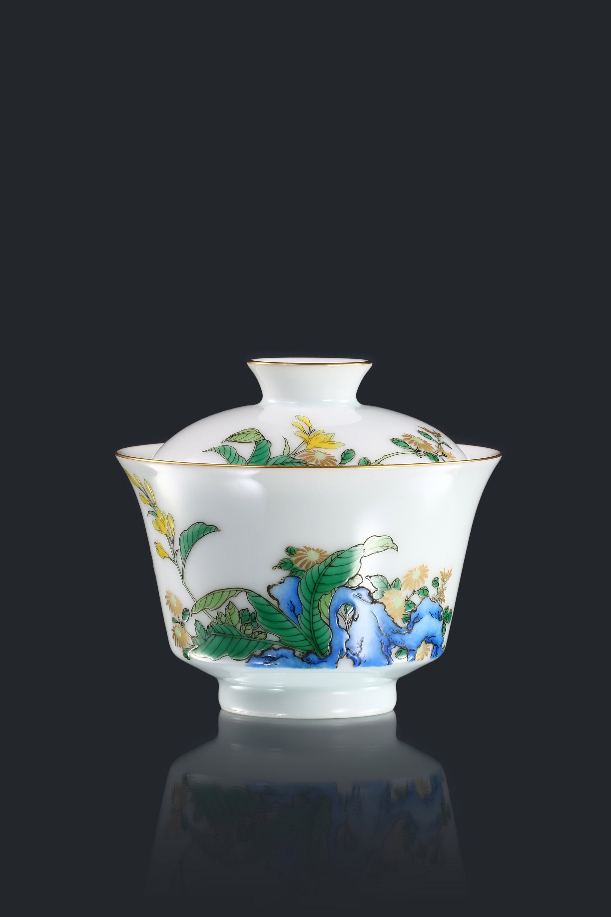 玉簪花盖碗/茗杯