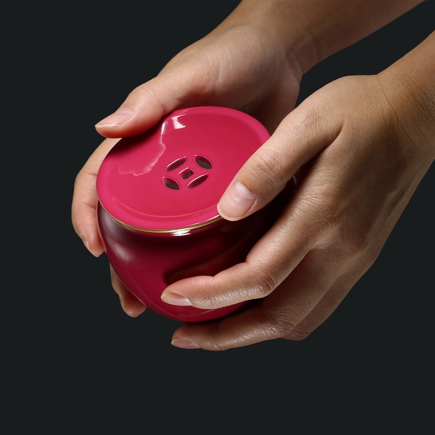 Carmine red Glaze Brush Washer