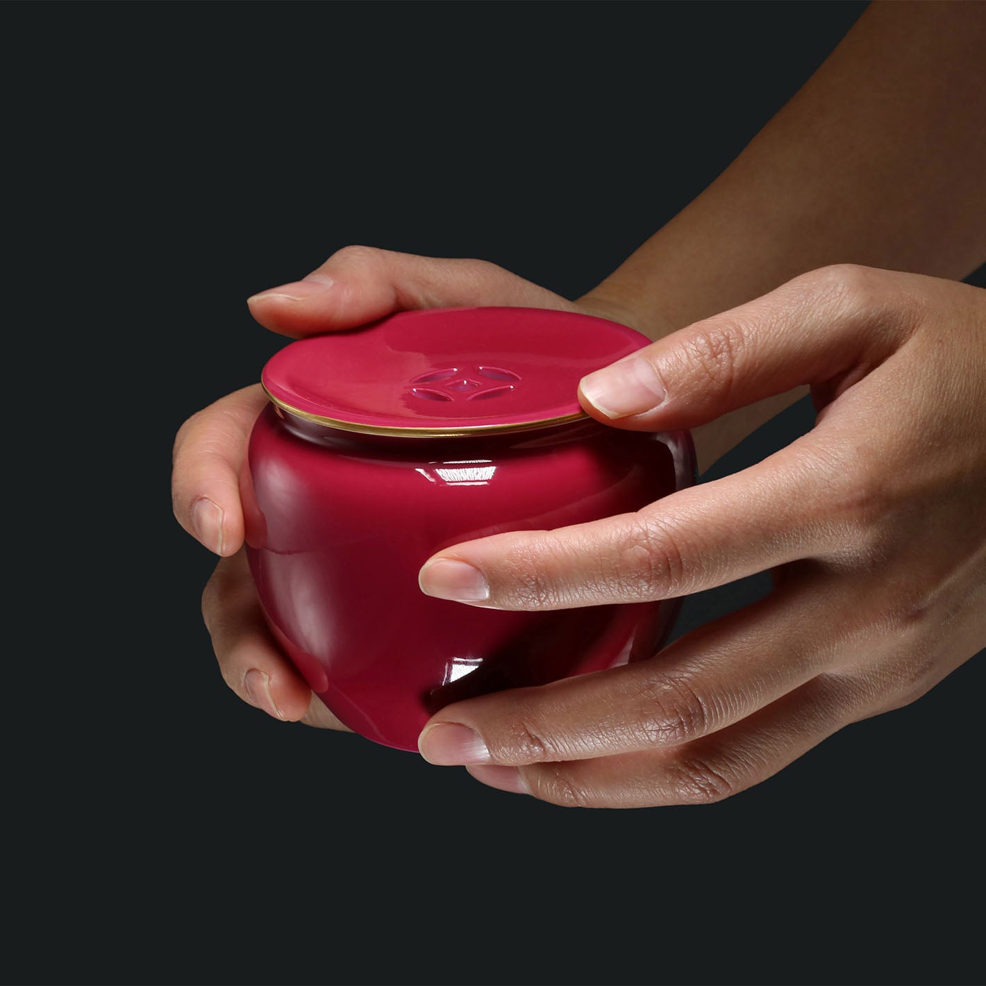 Carmine red Glaze Brush Washer