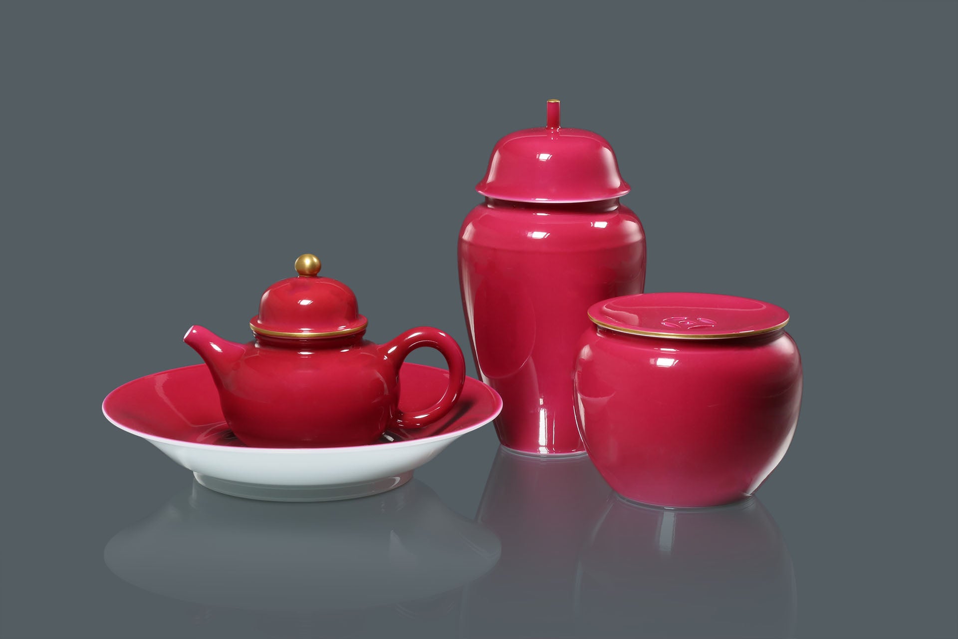 Carmine red Glaze Brush Washer