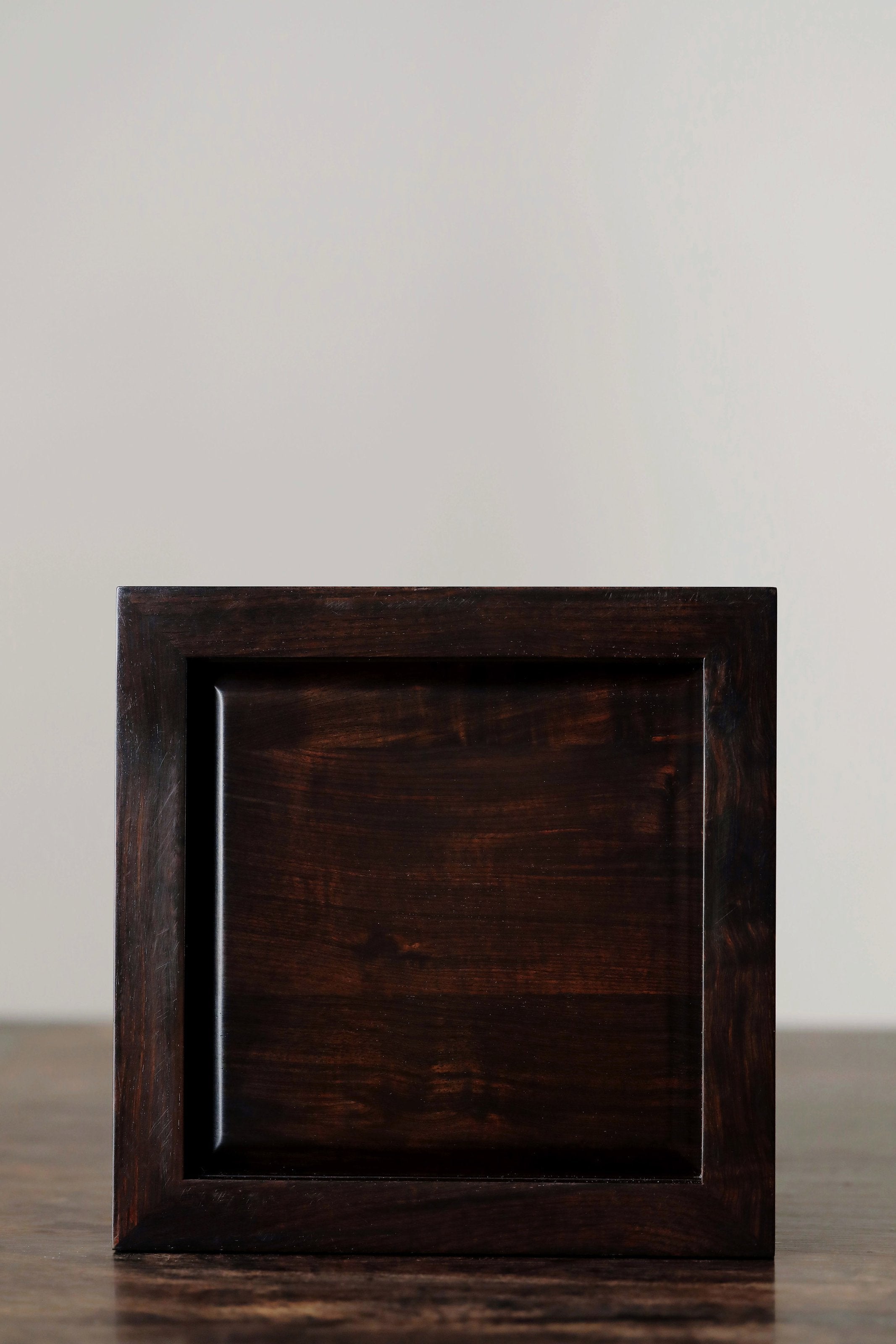 紫光檀雕夔龙凤鸟纹四方提盒