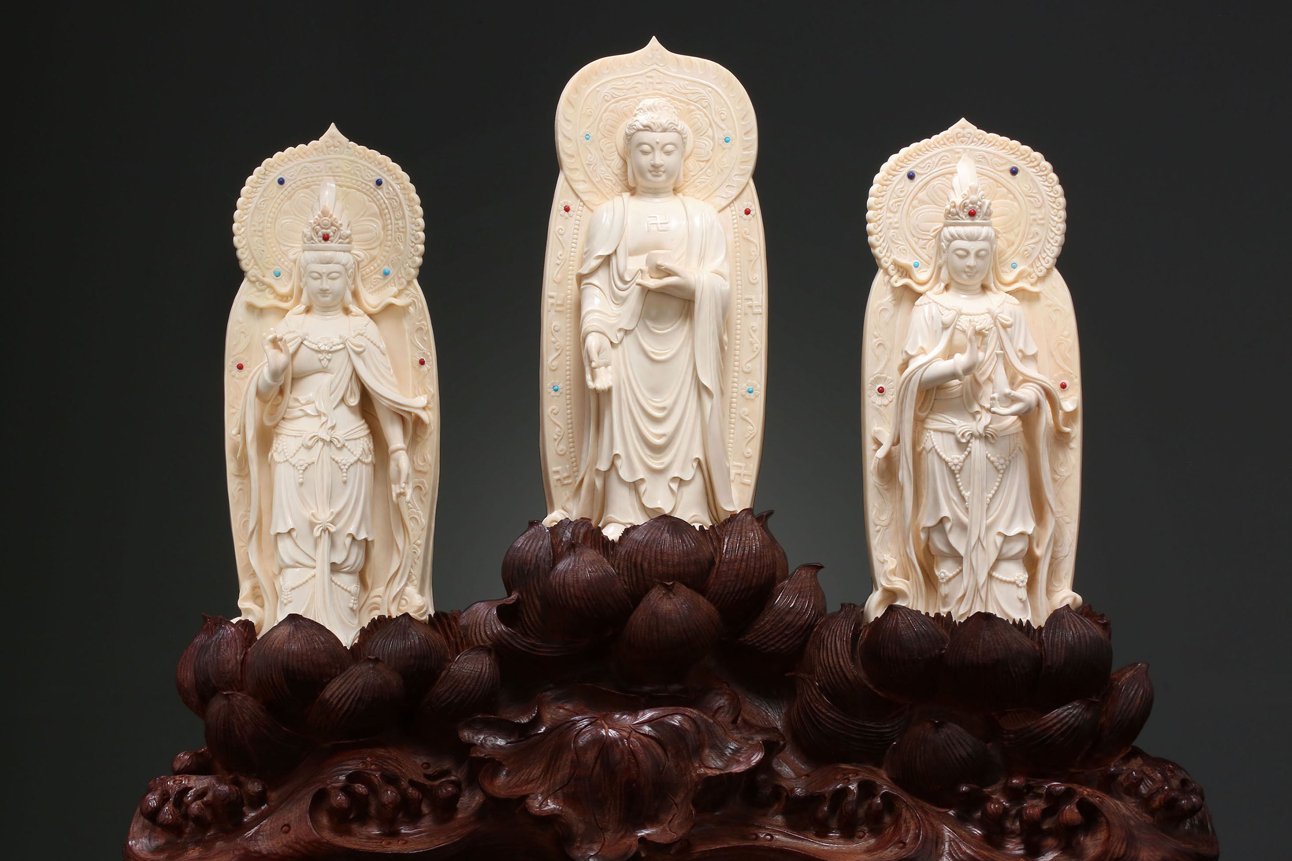 Mammoth Inlaid Rosewood Trio