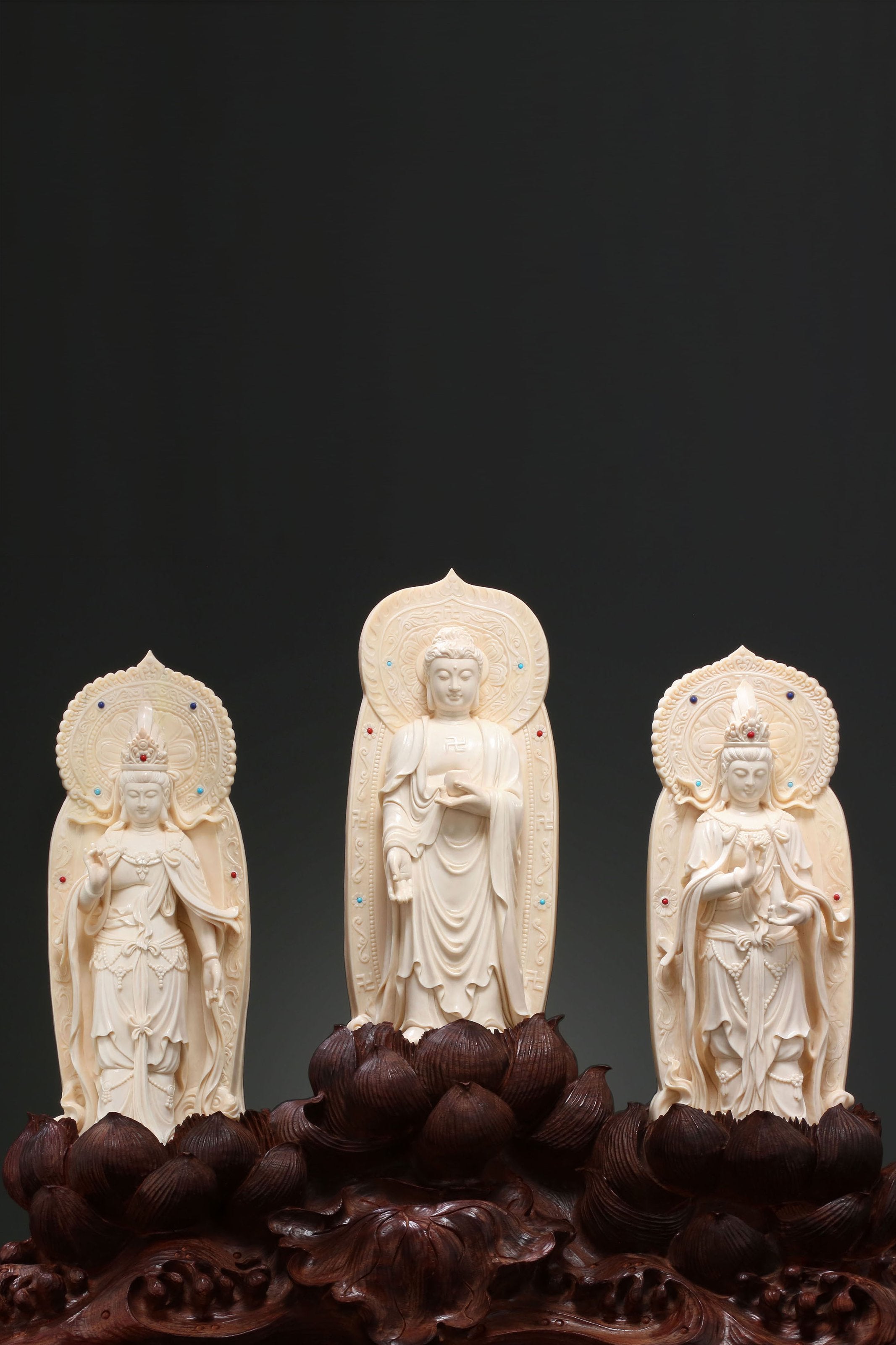 Mammoth Inlaid Rosewood Trio