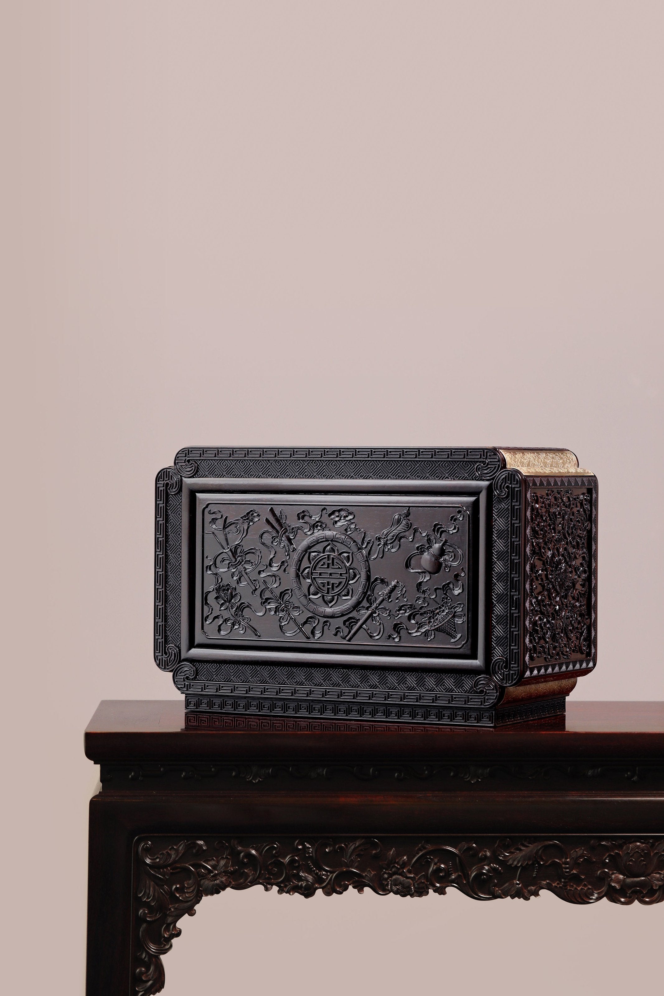 鑲玉五福臨門寶箱