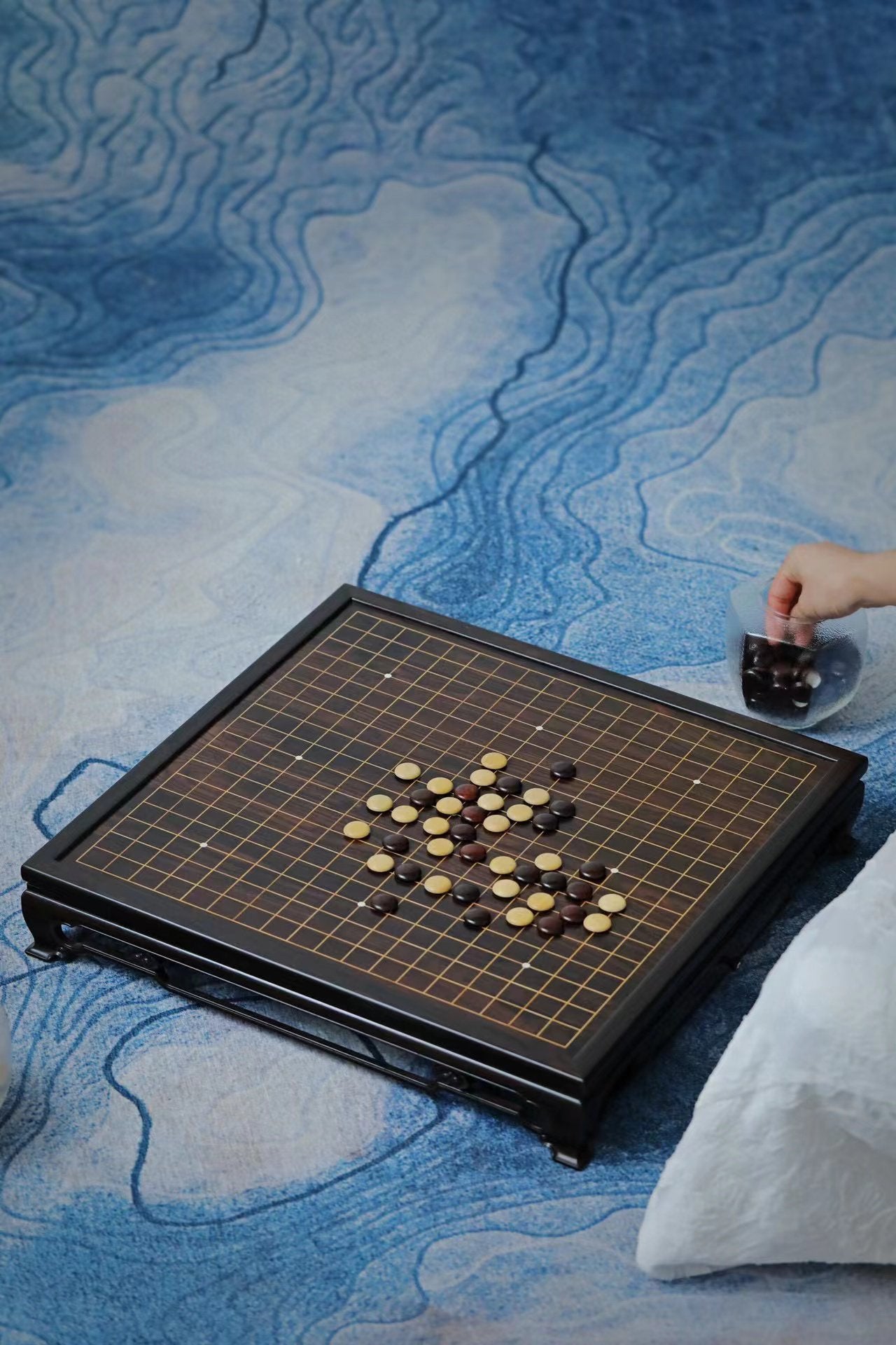 紫光檀双用两屉棋盘