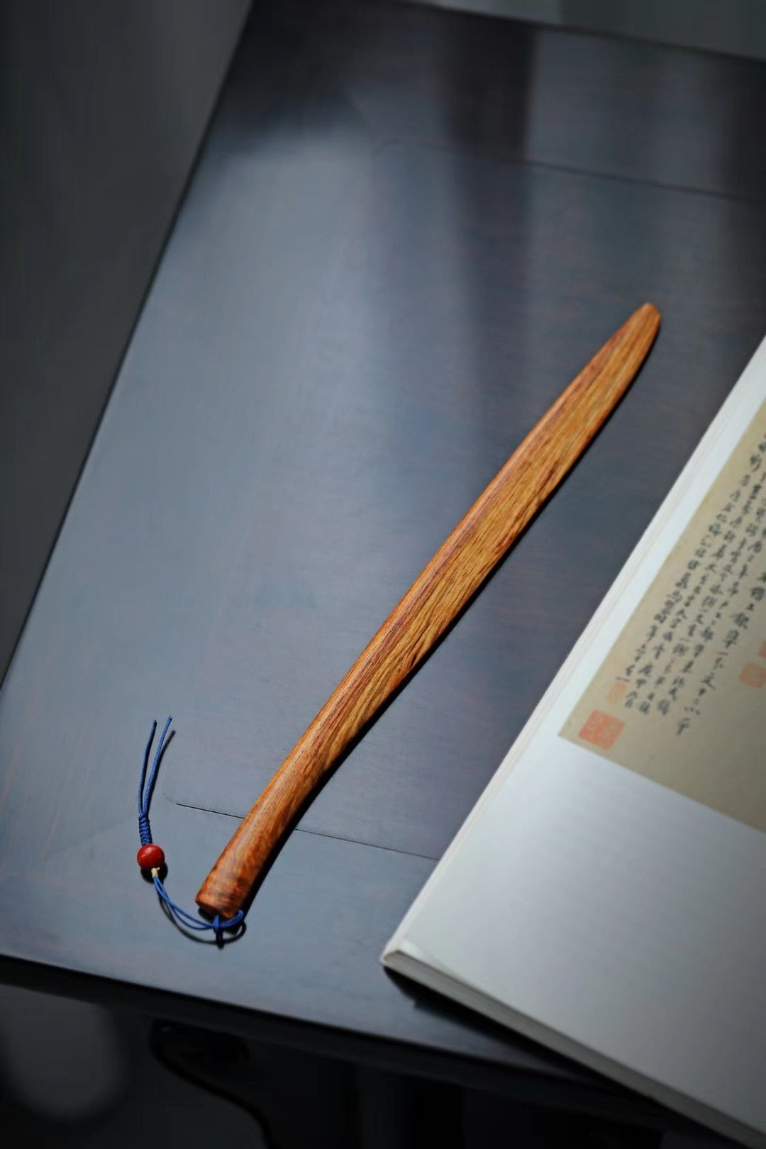 黄花梨丨紫檀丨文房裁纸刀