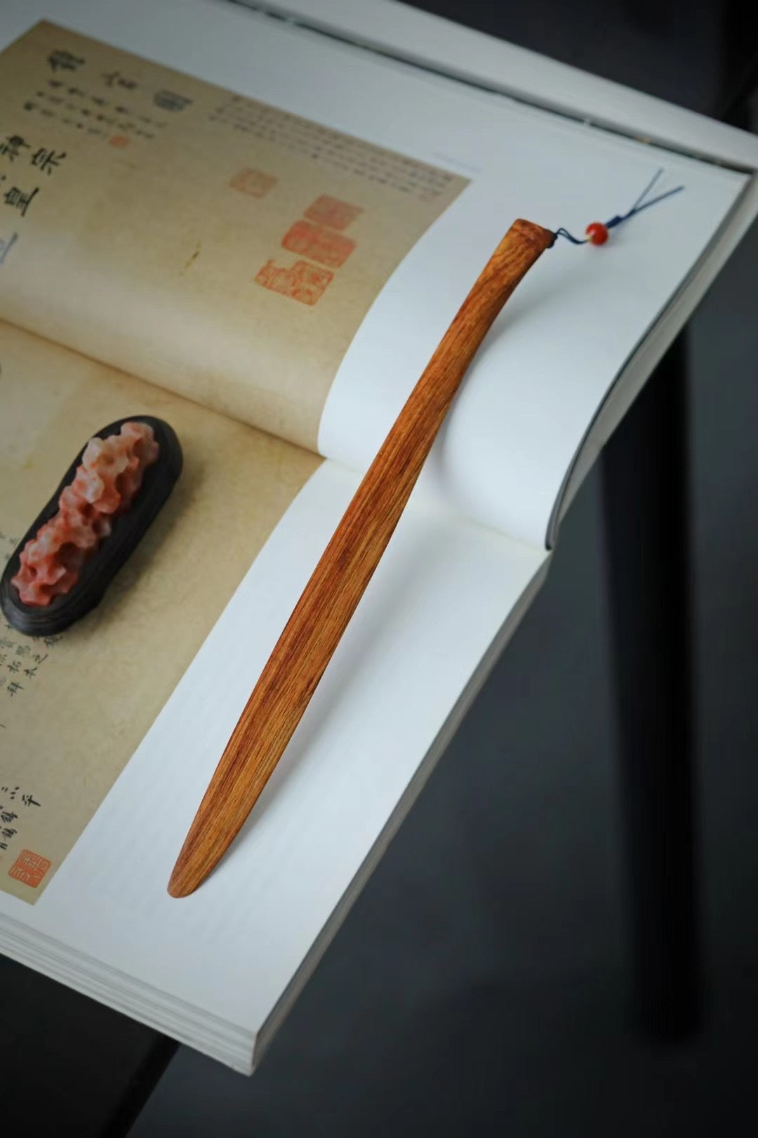 黄花梨丨紫檀丨文房裁纸刀