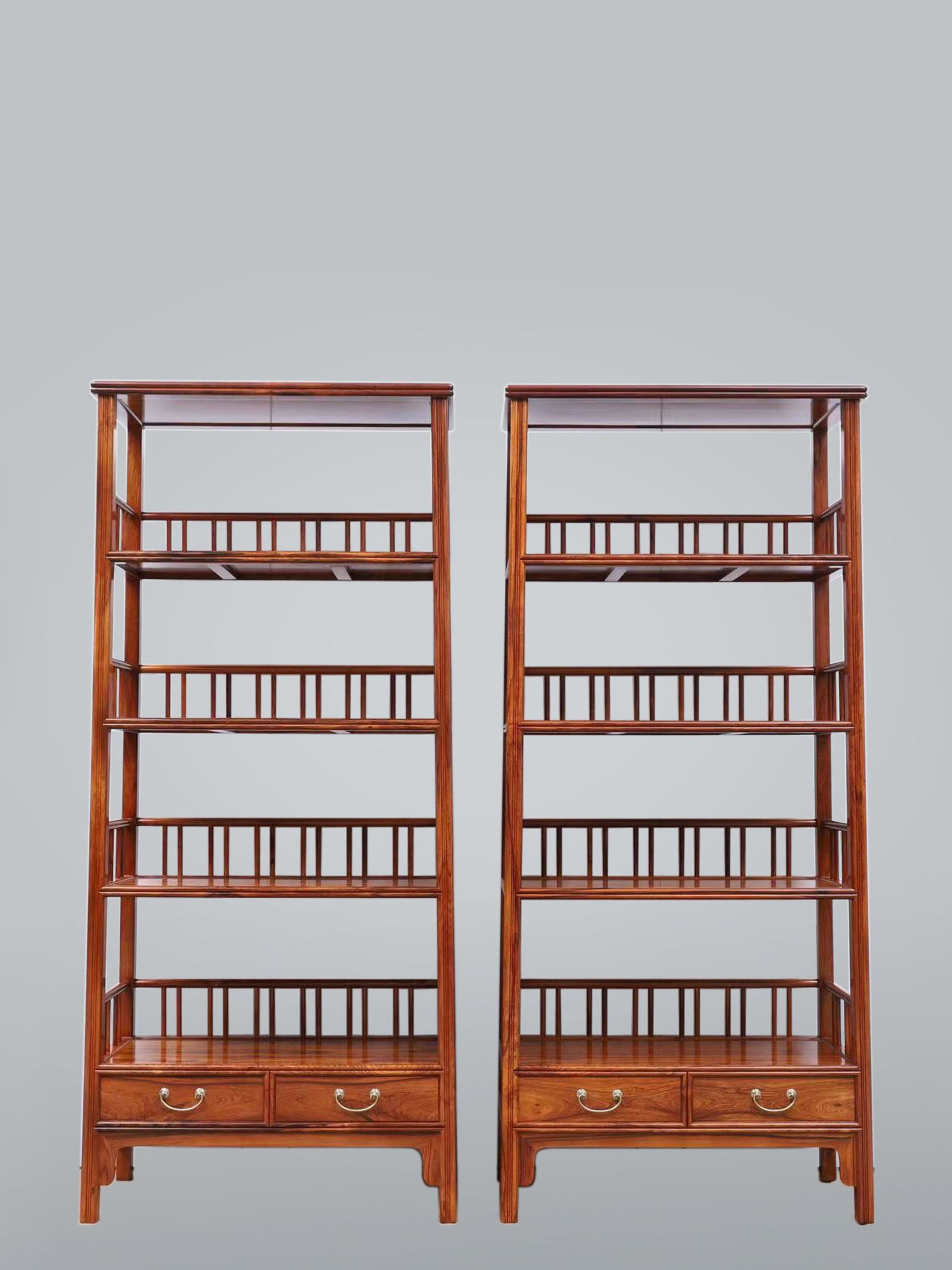 White rosewood branches sparsely sprout from the bottom of the scholar's desk.