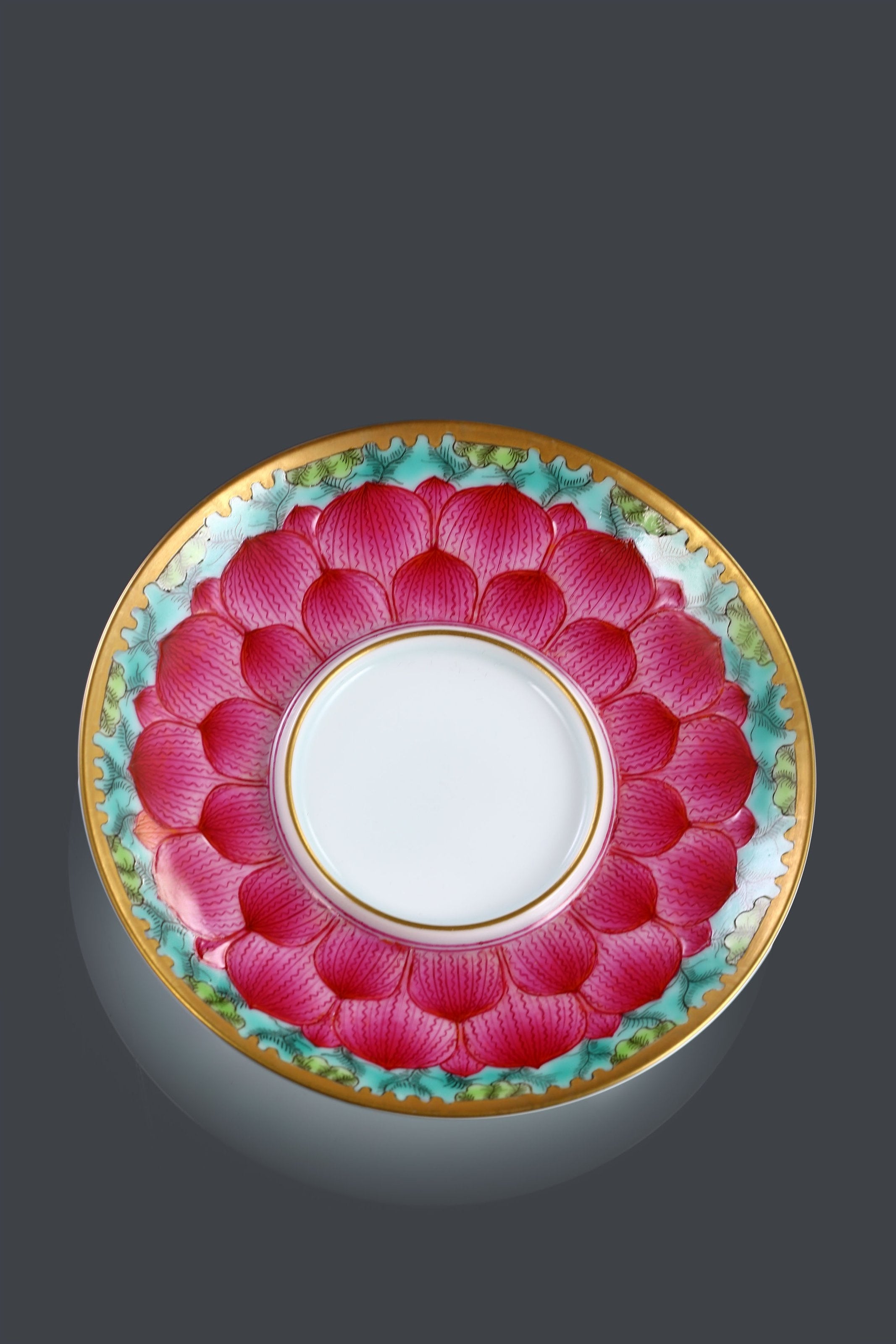 碧玉莲纹盖碗/茗杯