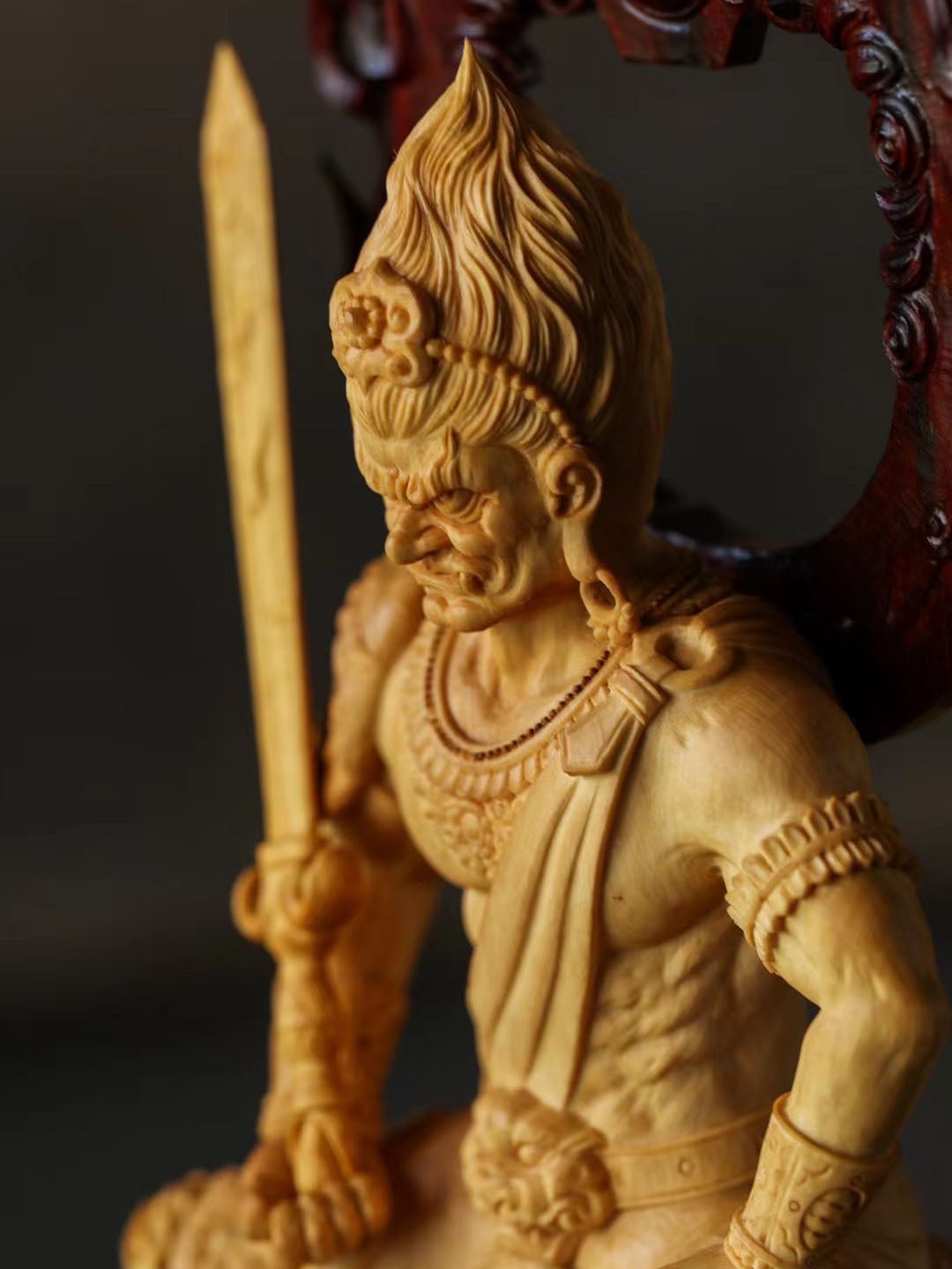 Fudo Myo-ō | Boxwood Carving