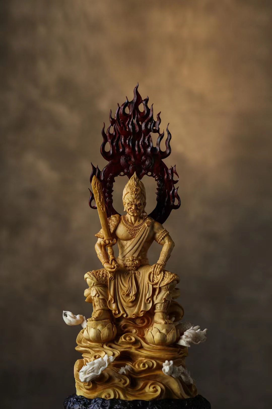 Fudo Myo-ō | Boxwood Carving