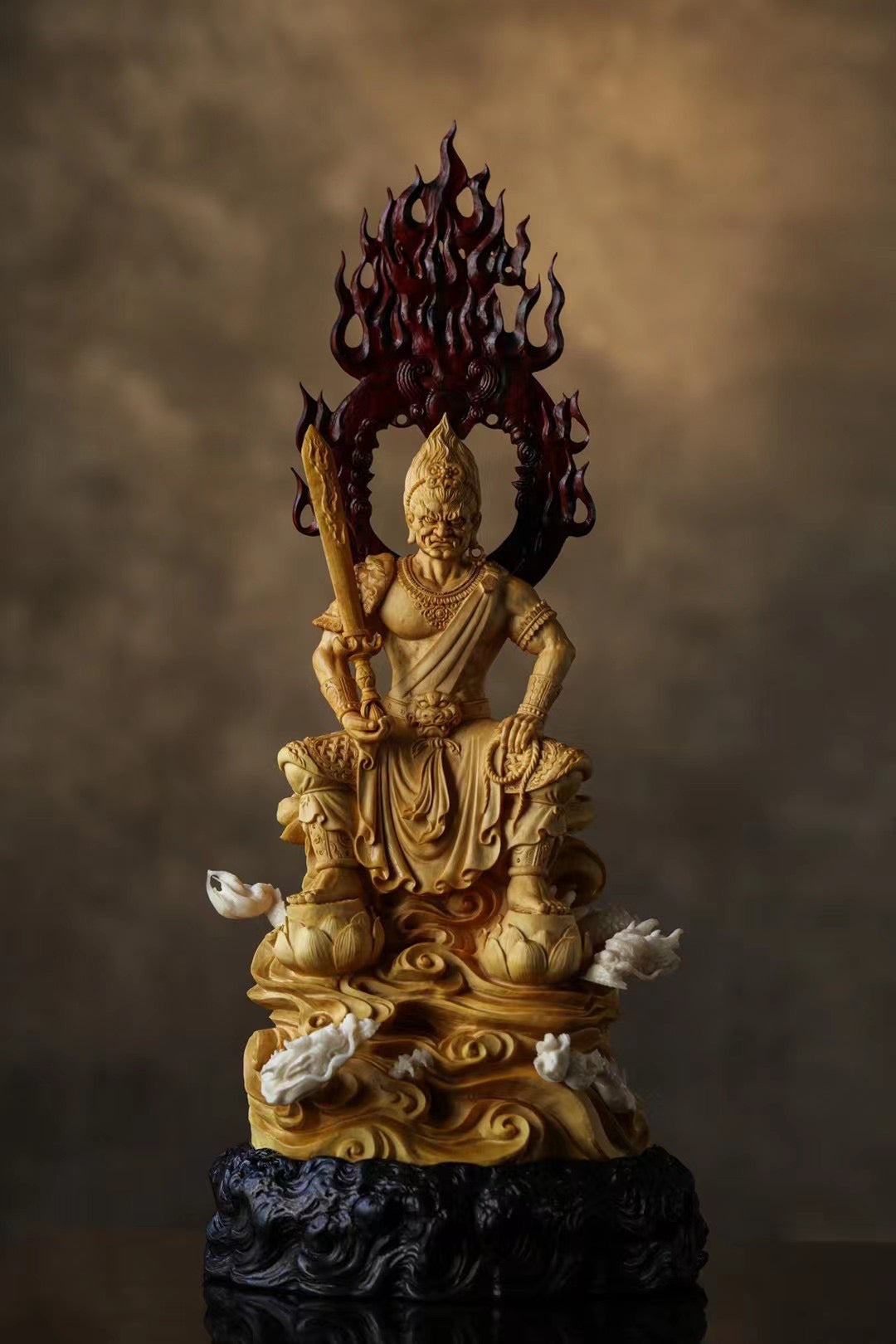 Fudo Myo-ō | Boxwood Carving