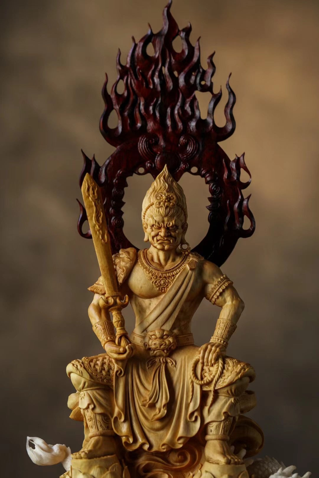 Fudo Myo-ō | Boxwood Carving