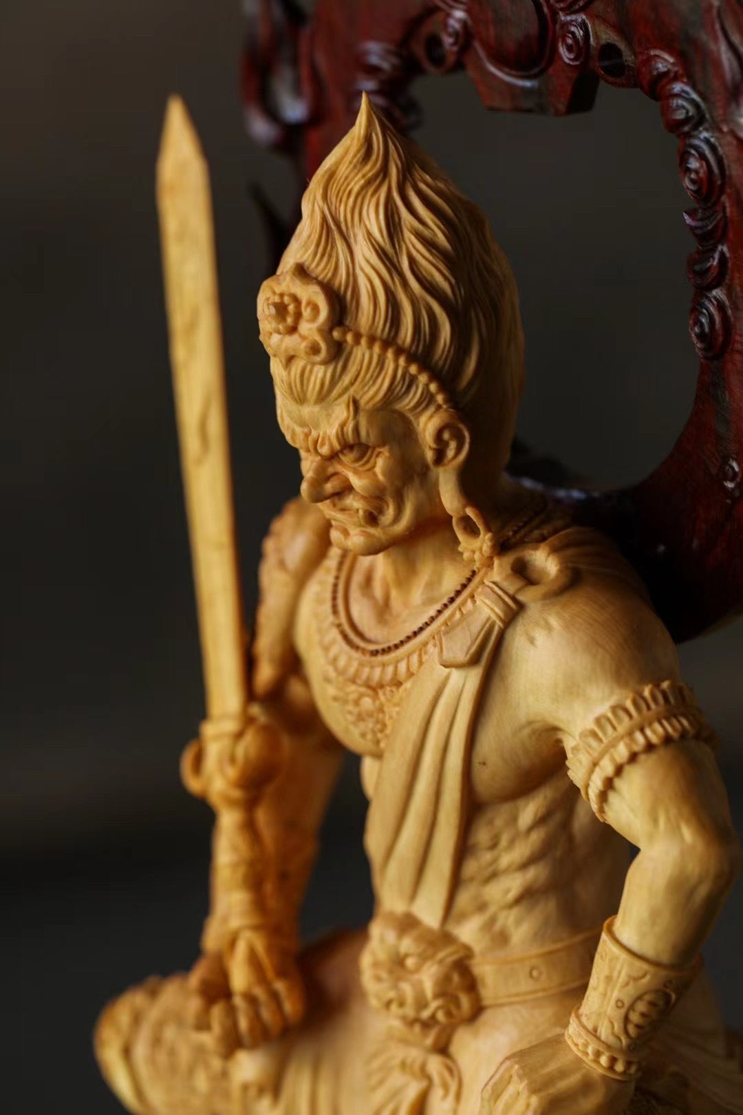 Fudo Myo-ō | Boxwood Carving