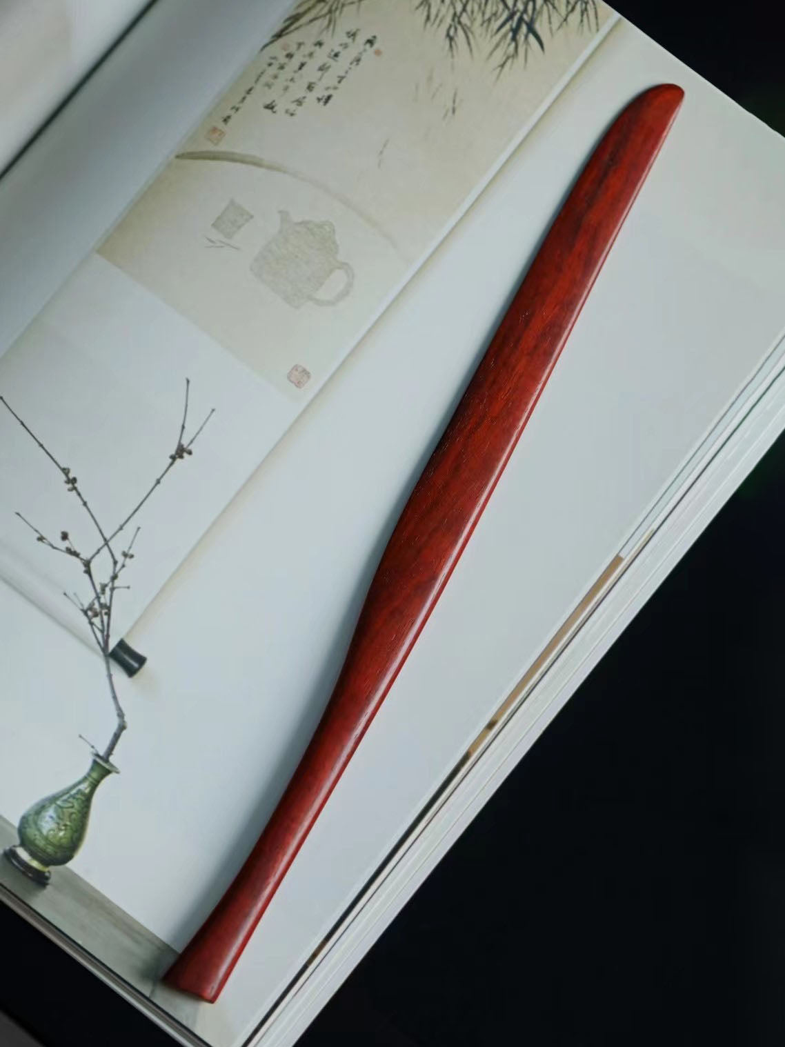 黄花梨丨紫檀丨文房裁纸刀