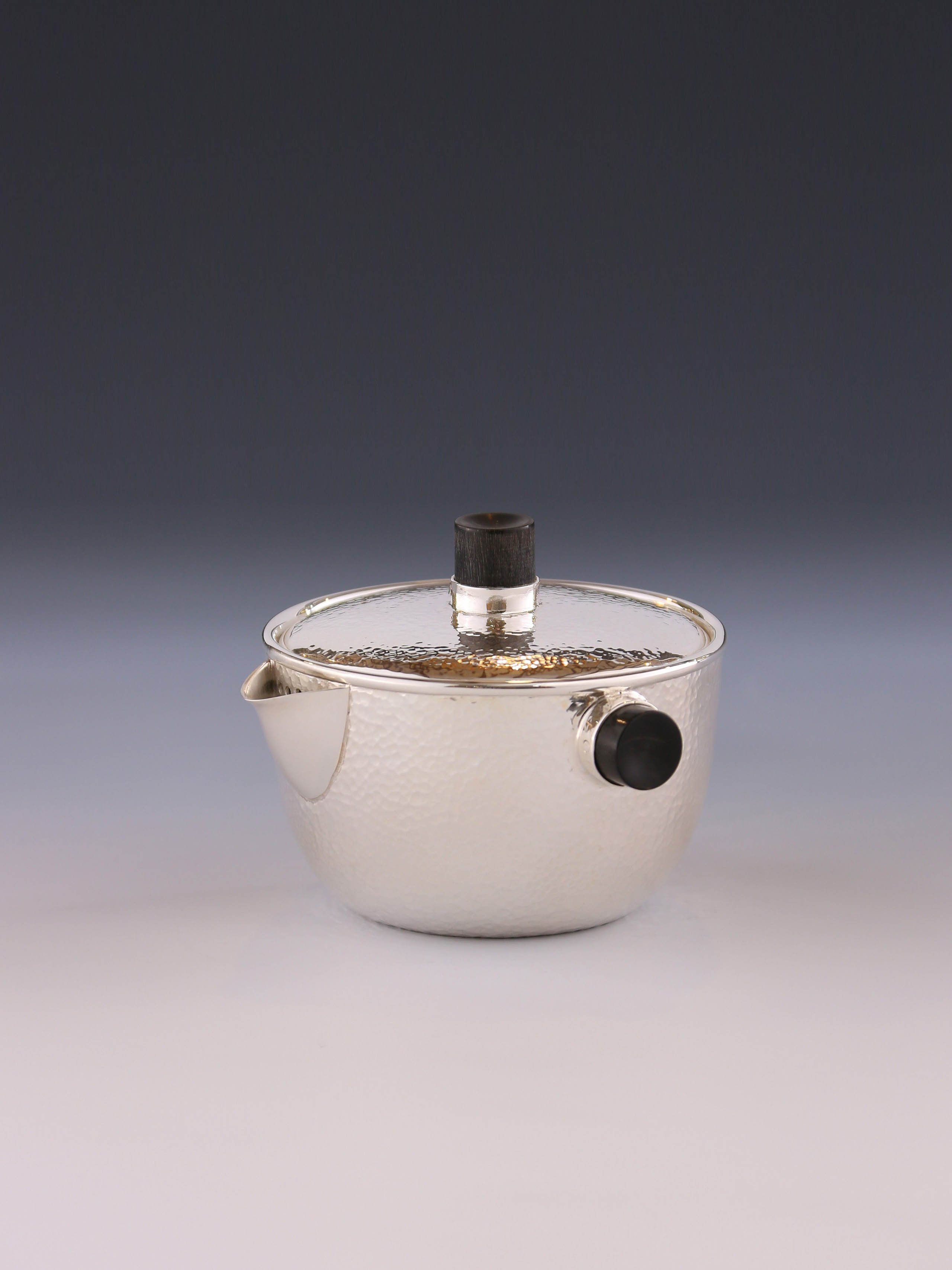 锤纹手抓银盖碗