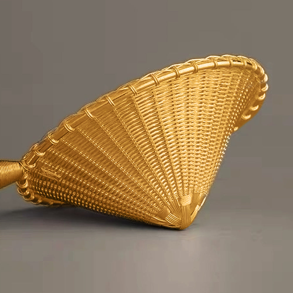 纯银鎏金茶漏、茶挑