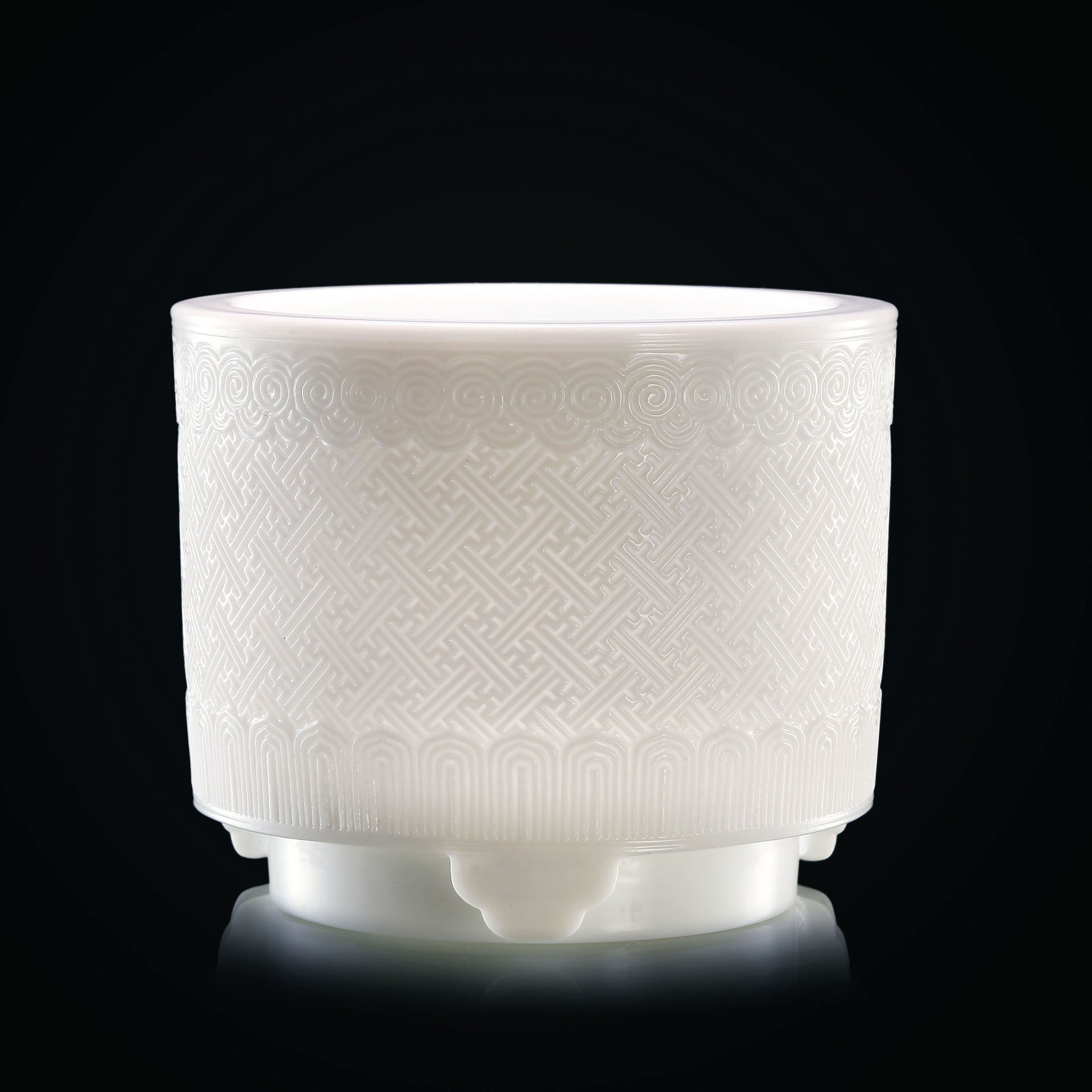 大雅素瓷 手工雕刻香具（五件套）