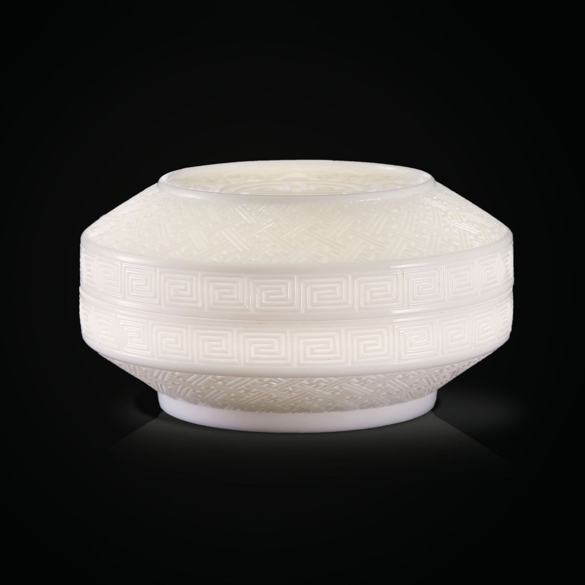 Dayazhai-Style Plain Porcelain Hand-Carved Incense Set (5-Piece)