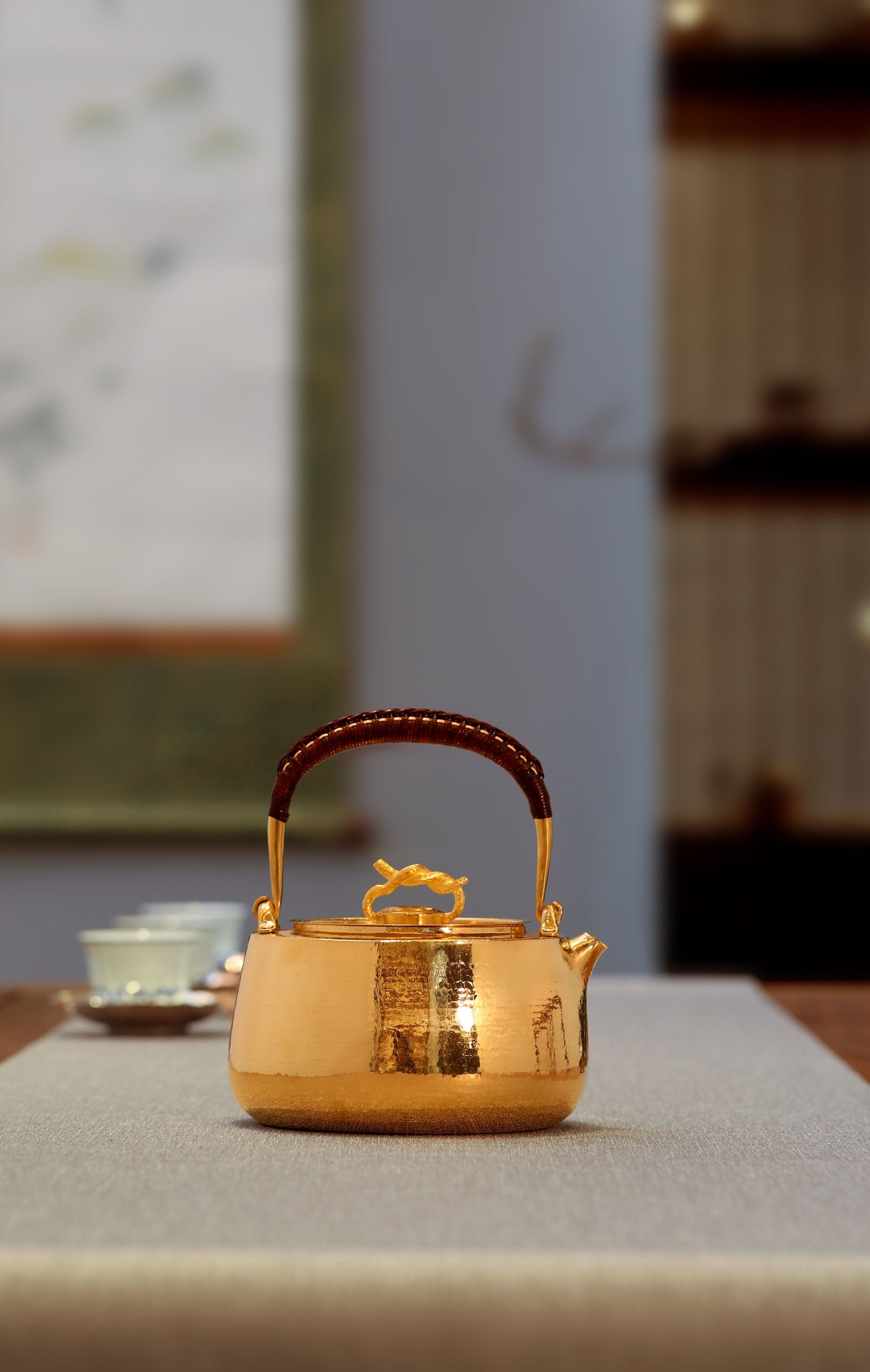 大雅堂純銀鍍金平台壺