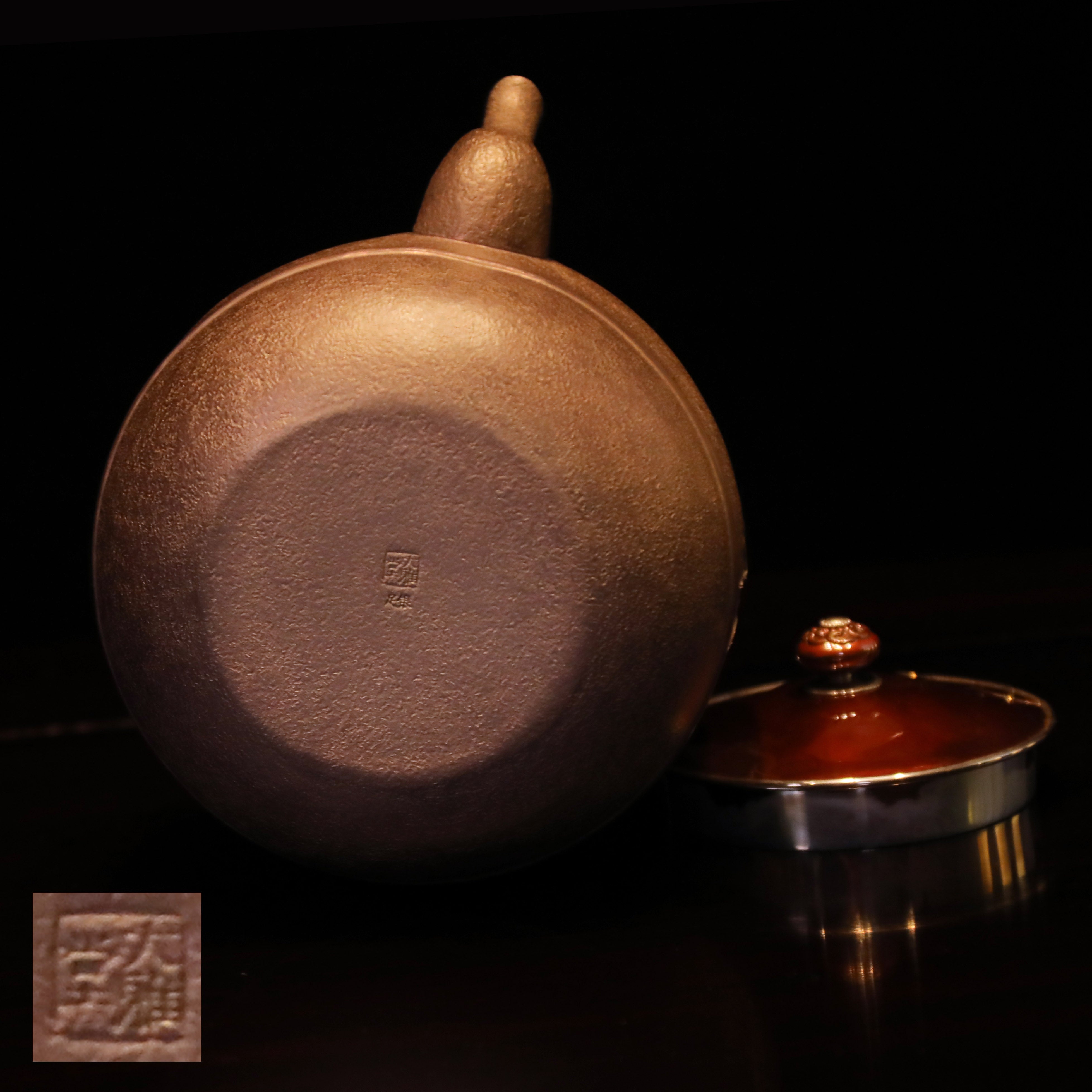 大雅堂製「大圓付」破釜壺