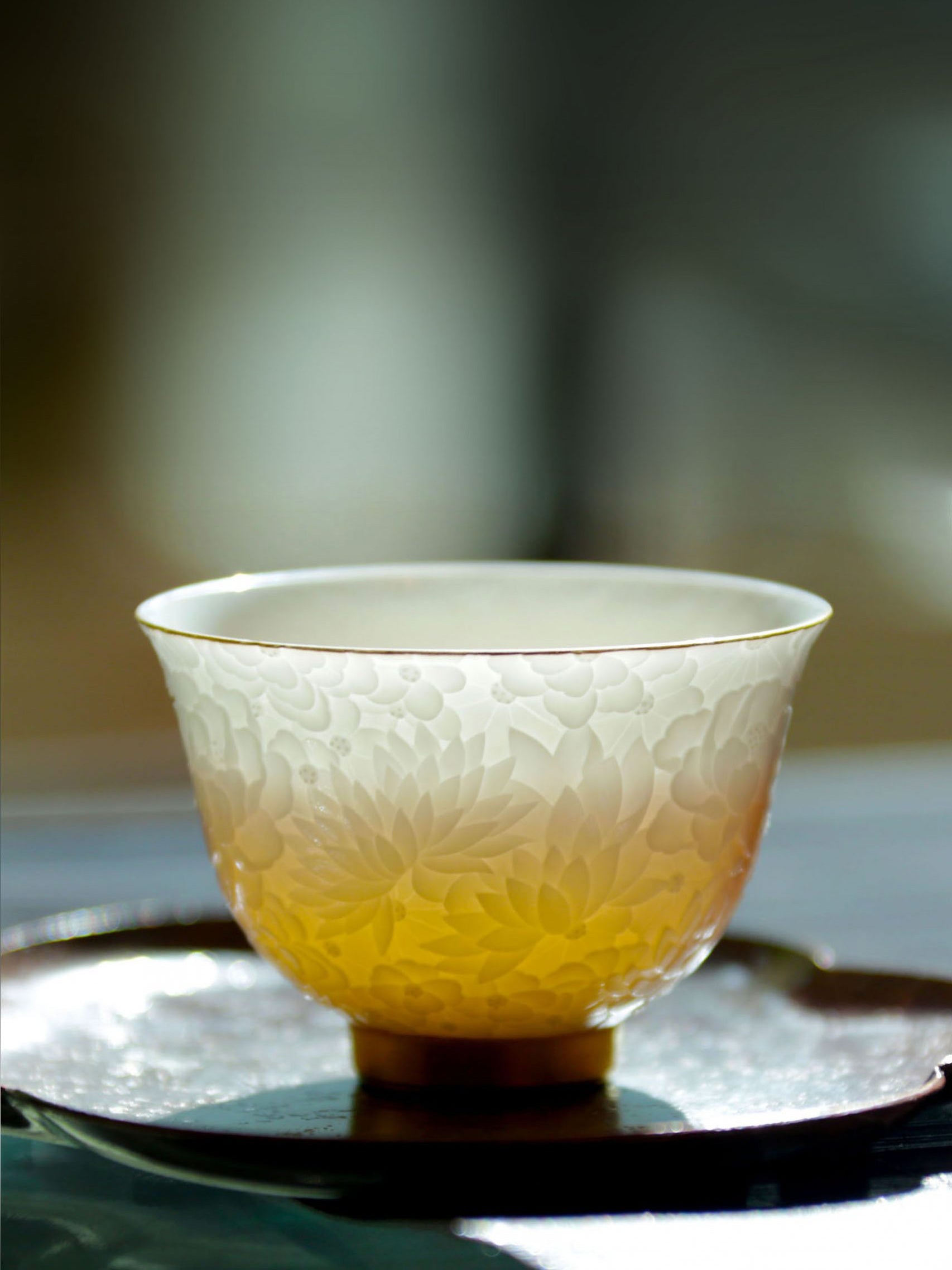Dayazhai Hand-Carved Thousand-Flower Cup