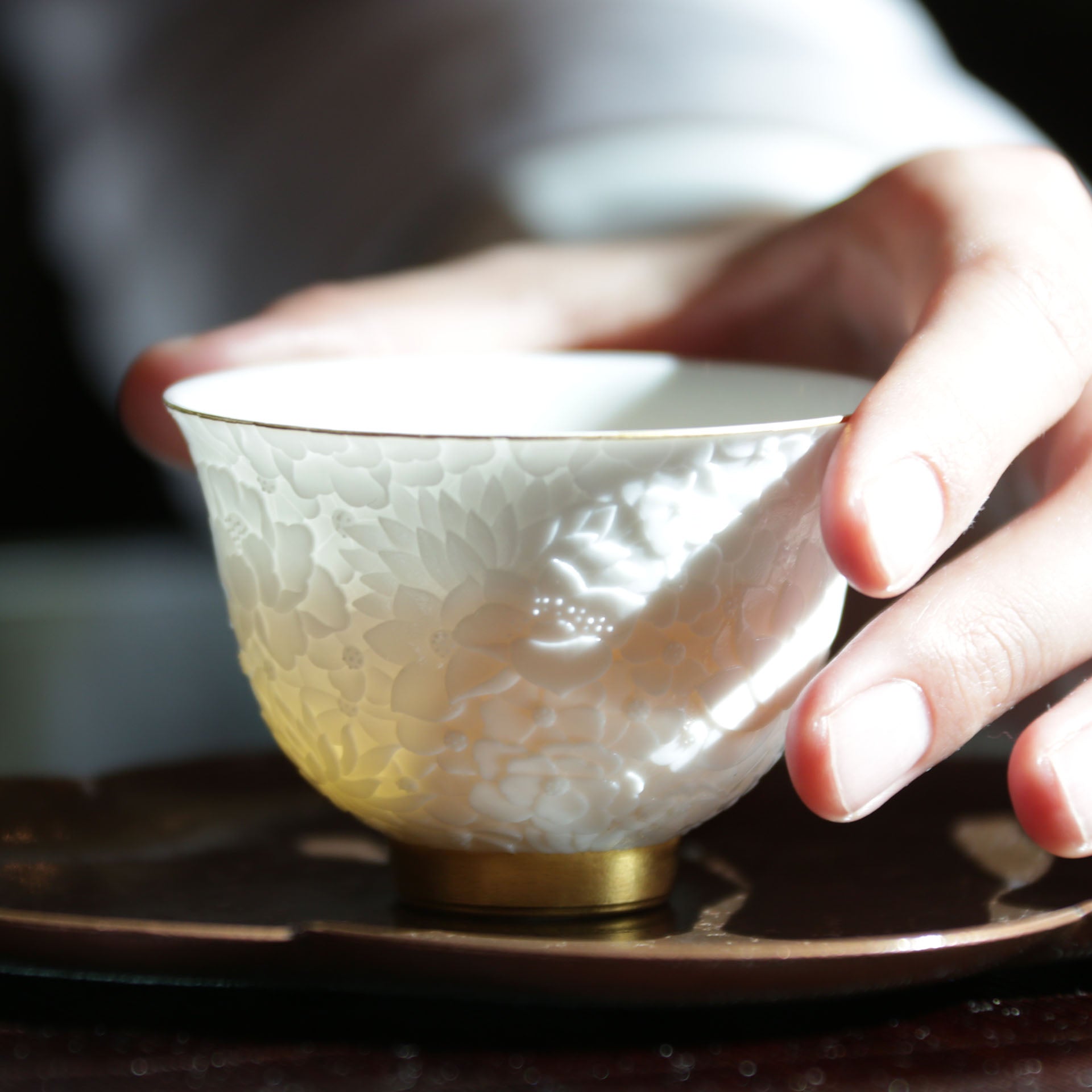 Dayazhai Hand-Carved Thousand-Flower Cup