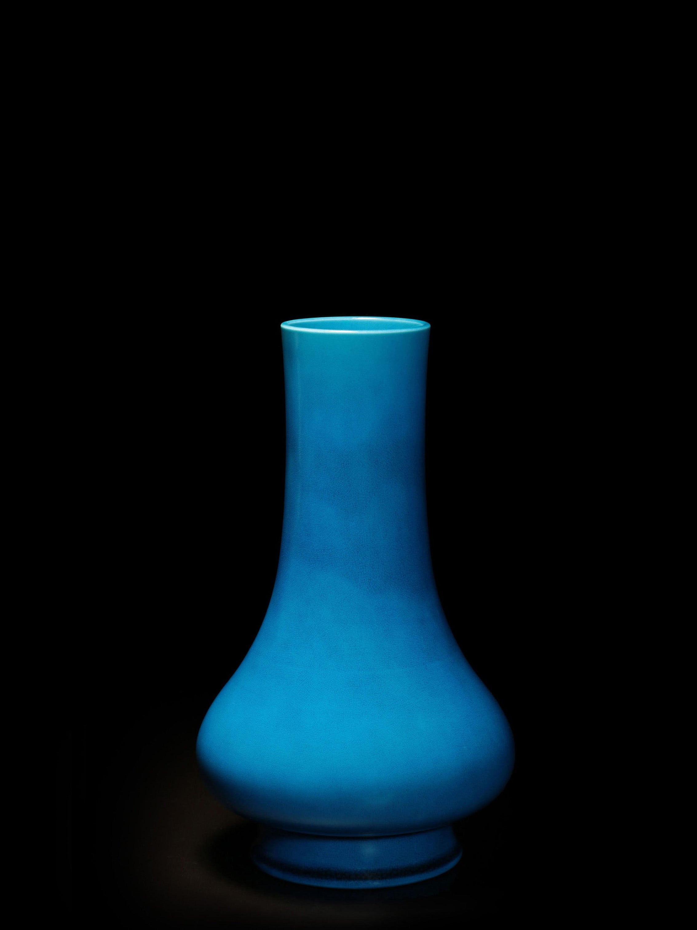 Peacock Blue Vase